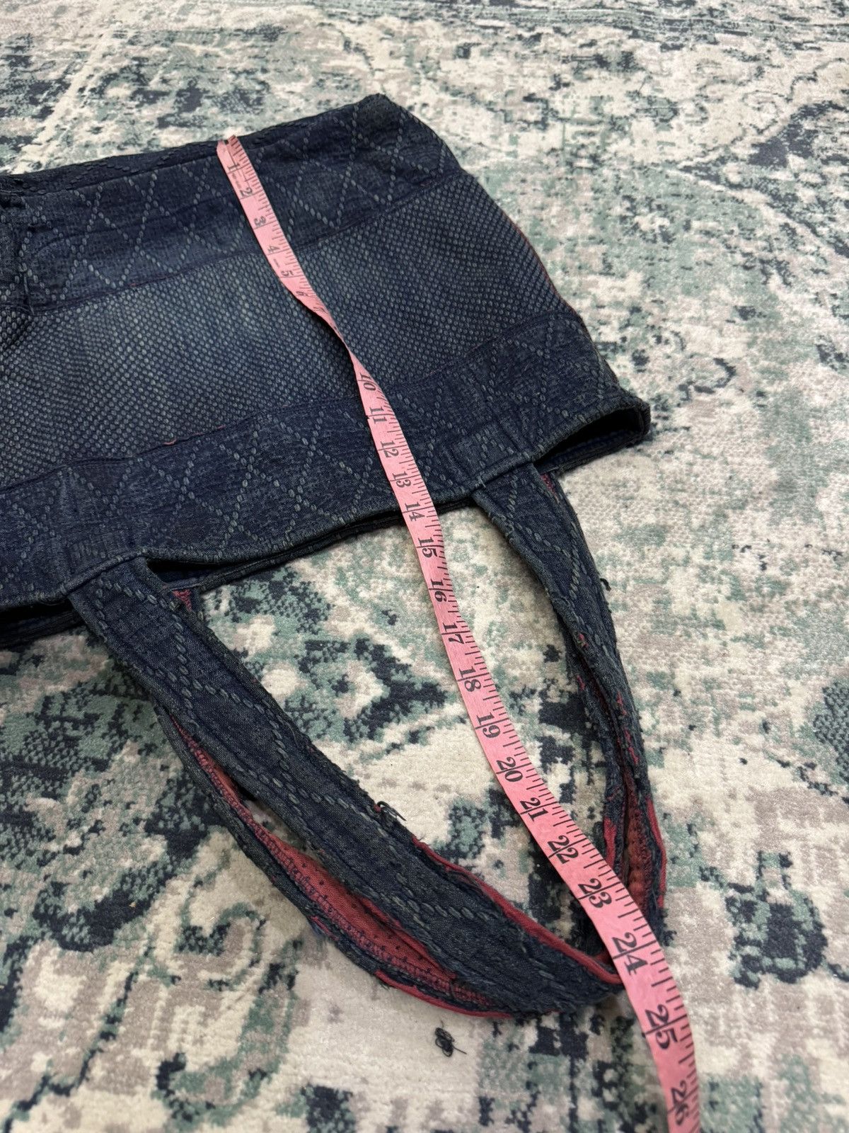 Blue Blue Japan BLUE-BLUE JAPAN X ARIGATO SASHIKO STITCHES TOTE BAG Size ONE SIZE - 8 Thumbnail
