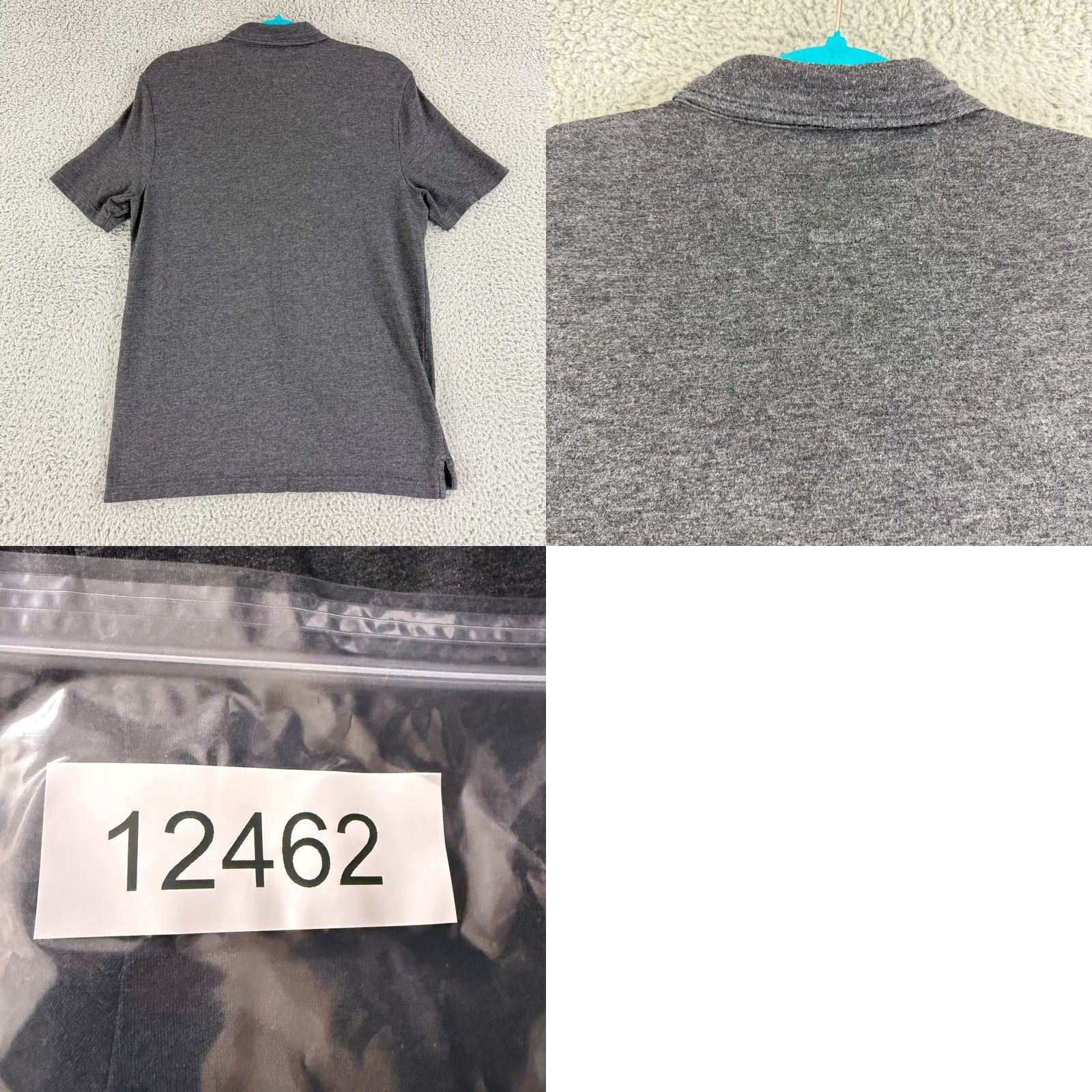 Faherty Faherty Shirt Mens Medium Gray Cotton Stretch Short Sleeve Casual Polo Size US M / EU 48-50 / 2 - 9 Thumbnail