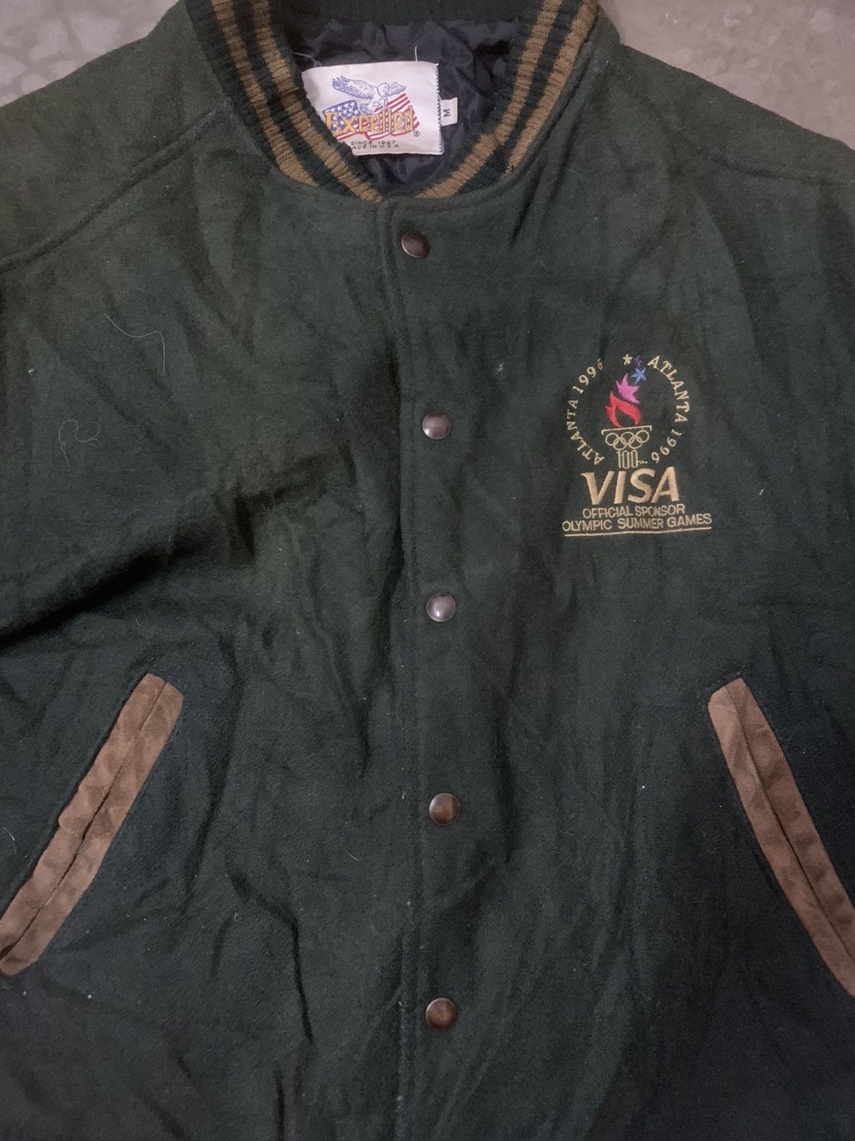 Excelled Vintage 90’s Olympic Atlanta Varsity Jacket Size US M / EU 48-50 / 2 - 4 Thumbnail