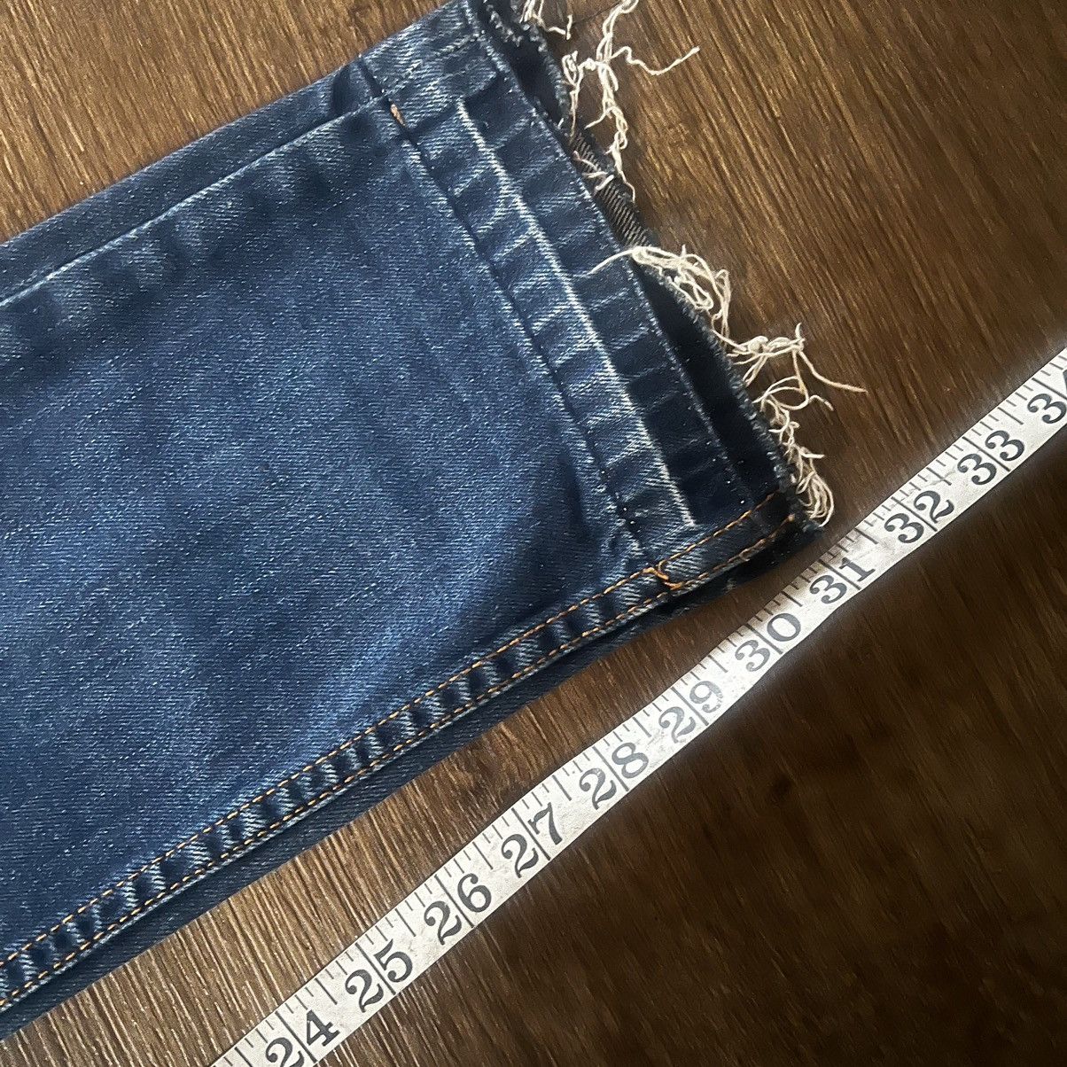 Handmade Mid-Wash Jeans w/ Custom Screen Printing Size US 34 / EU 50 - 5 Thumbnail