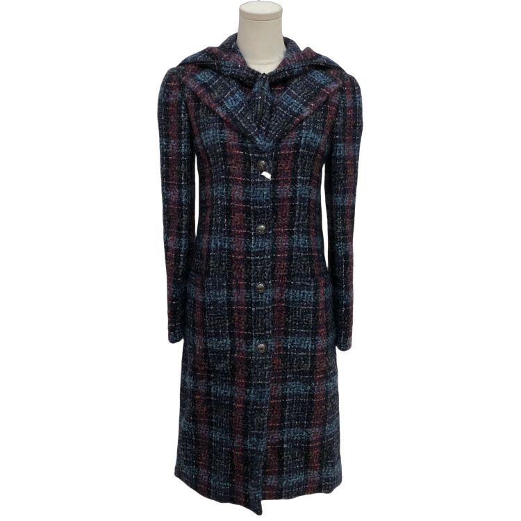Chanel Chanel Plaid Tweed Coat Size 34 Size XS / US 0-2 / IT 36-38 - 1 Thumbnail