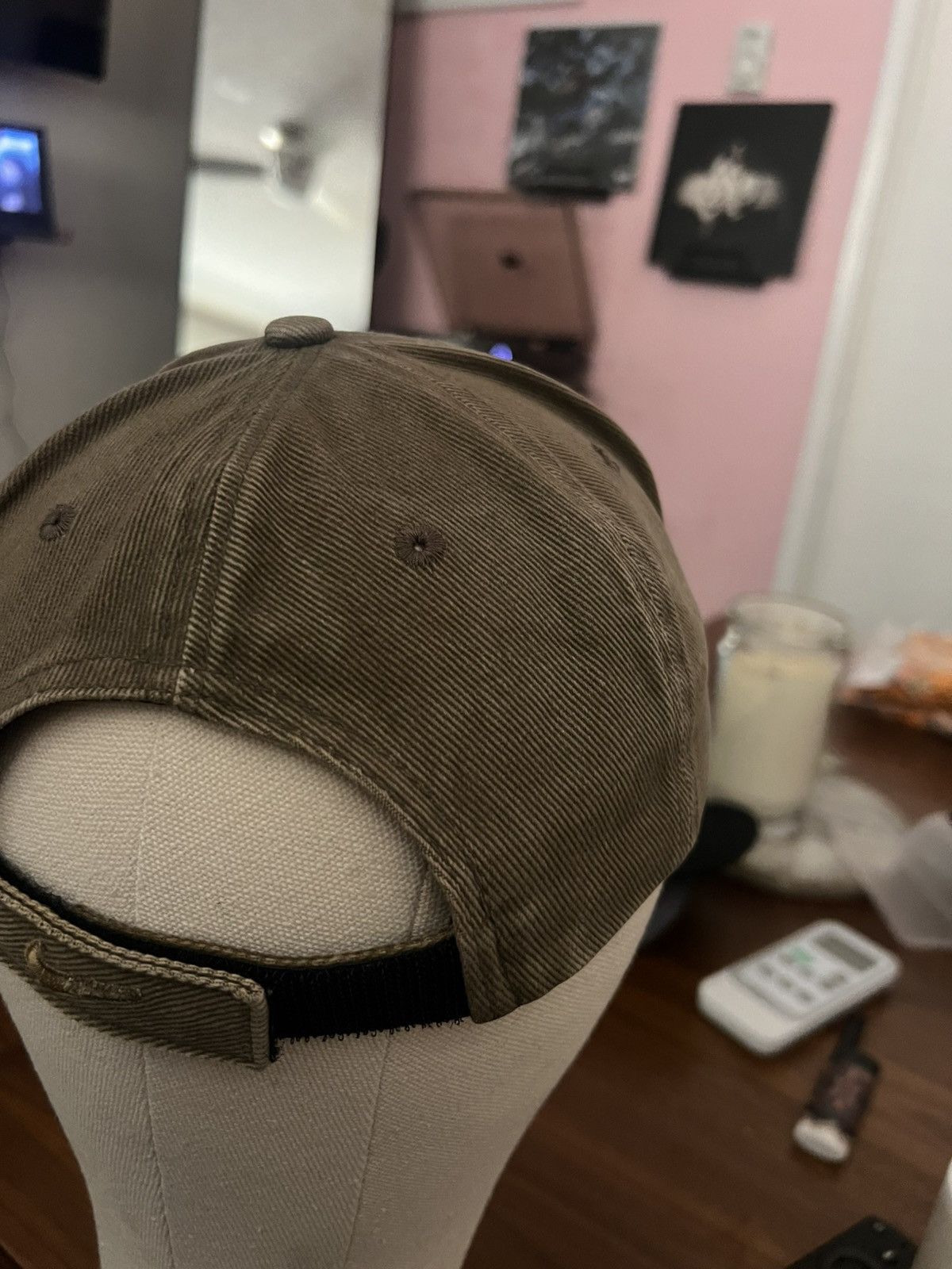 Nike Vintage 90s Nike Strap Back Hat Distressed/Worn Size ONE SIZE - 6 Thumbnail