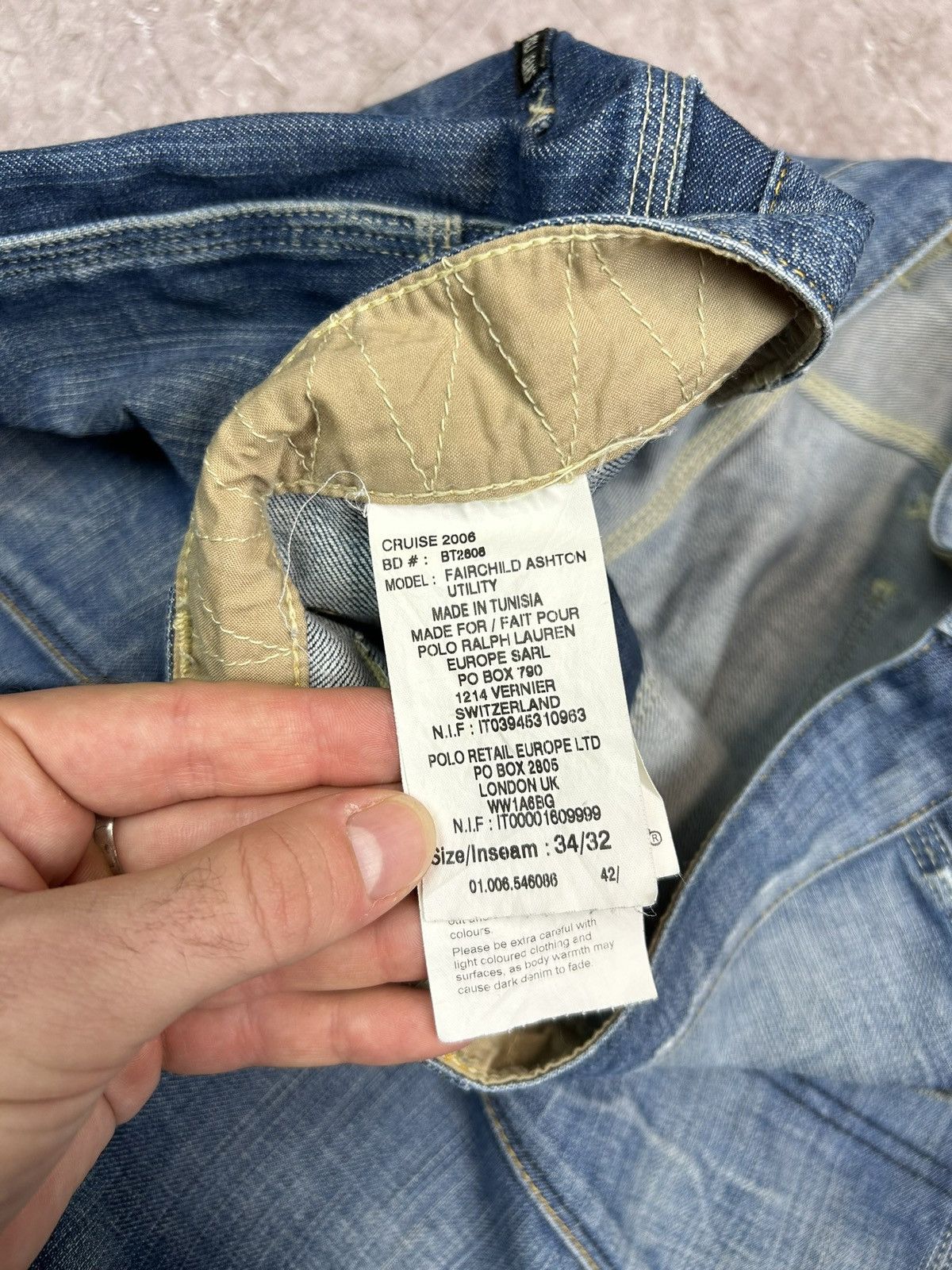 Polo Ralph Lauren × Vintage VINTAGE Y2K POLO RL BAGGY WIDE LEG LIGHT WASH DENIM JEANS Size US 34 / EU 50 - 8 Thumbnail