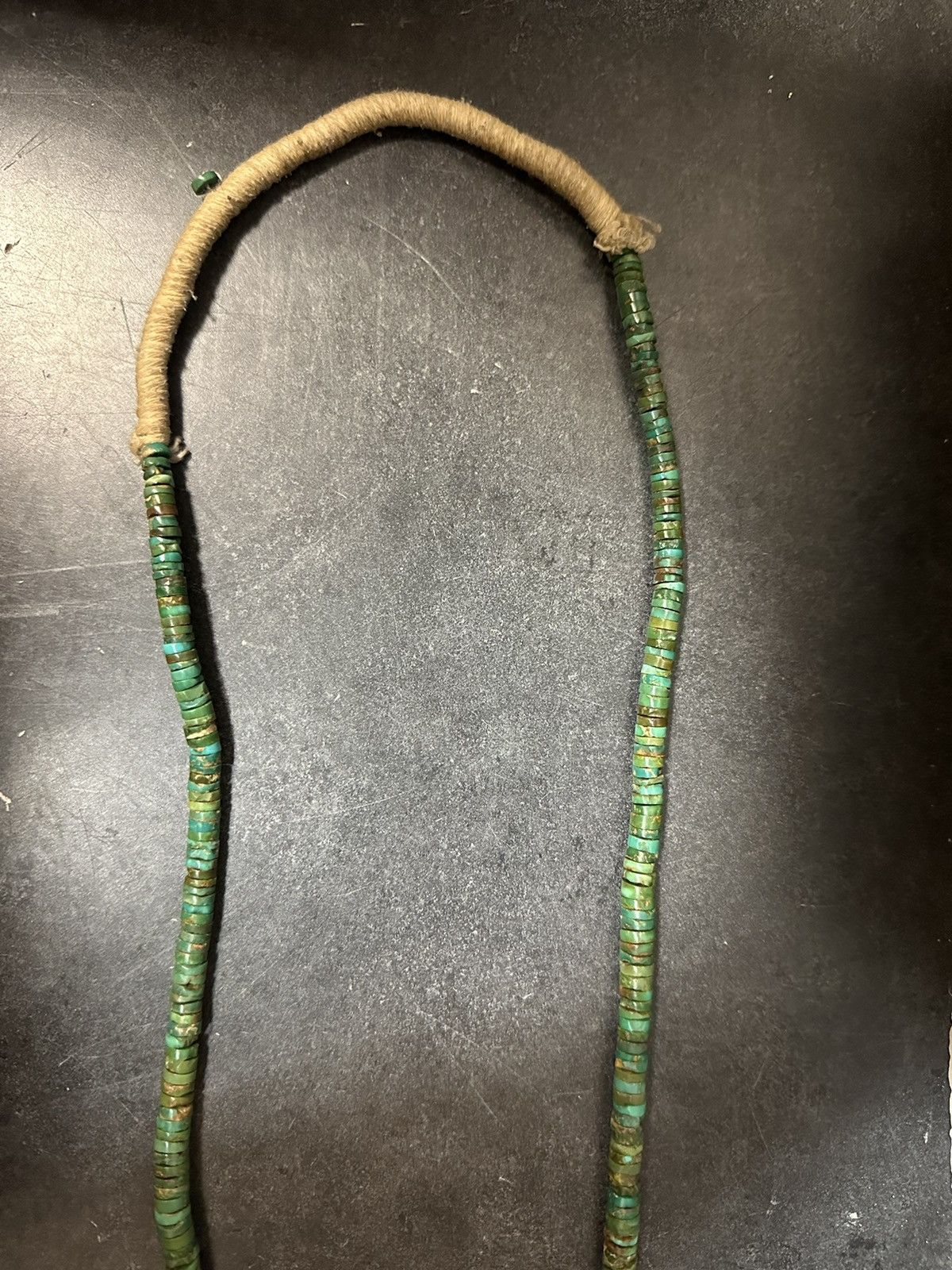 Vintage Stone Mountain TURQUOISE HEISHI NECKLACE RAY LOVATO (Visvim) Size ONE SIZE - 2 Thumbnail