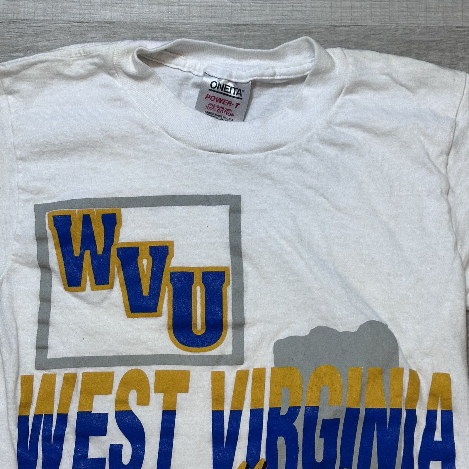 Other Vintage 90s 1991 WVU West Virginia Mountaineers Graphic Tee Size US S / EU 44-46 / 1 - 5 Thumbnail