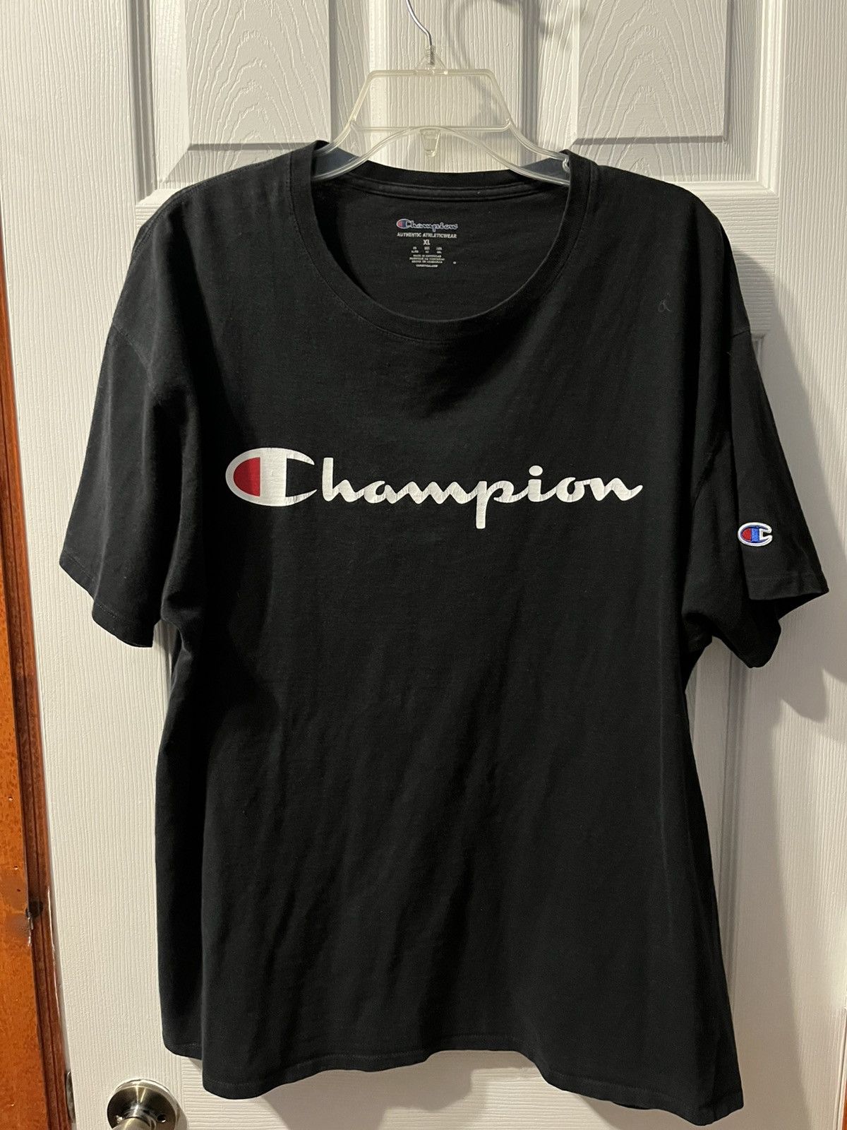 Champion champion black logo tee Size US XL / EU 56 / 4 - 1 Thumbnail