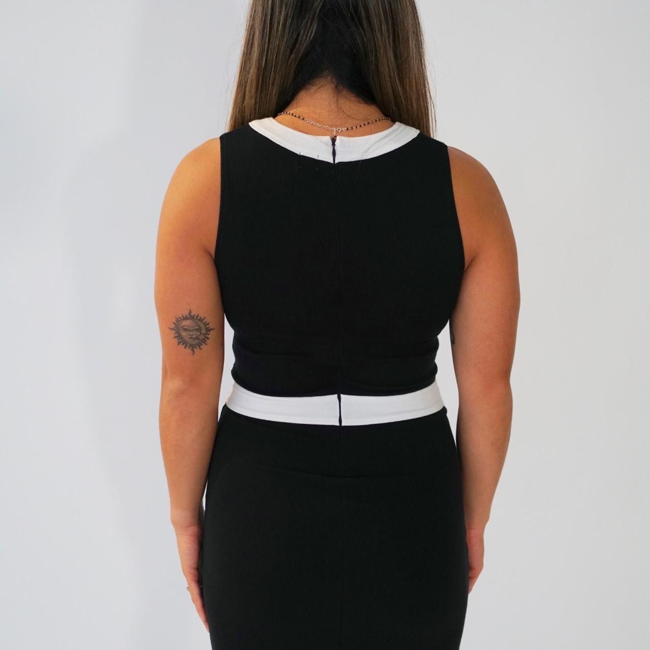 Courreges Courreges Contrast Block Sless Logo Dress Size M / US 6-8 / IT 42-44 - 3 Thumbnail