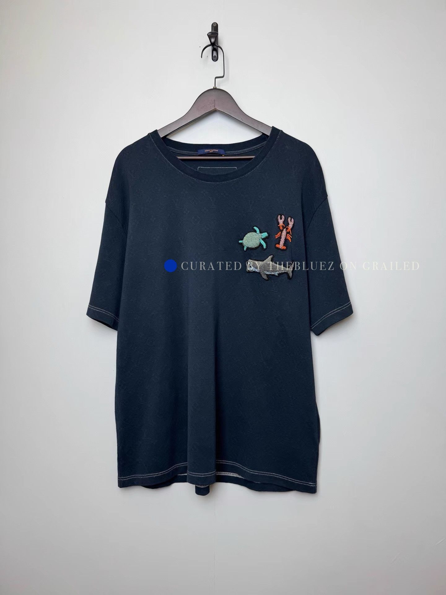 Louis Vuitton Blue Polka Dot Graphic Tee in XXL Size US XXL / EU 58 / 5 - 1 Thumbnail