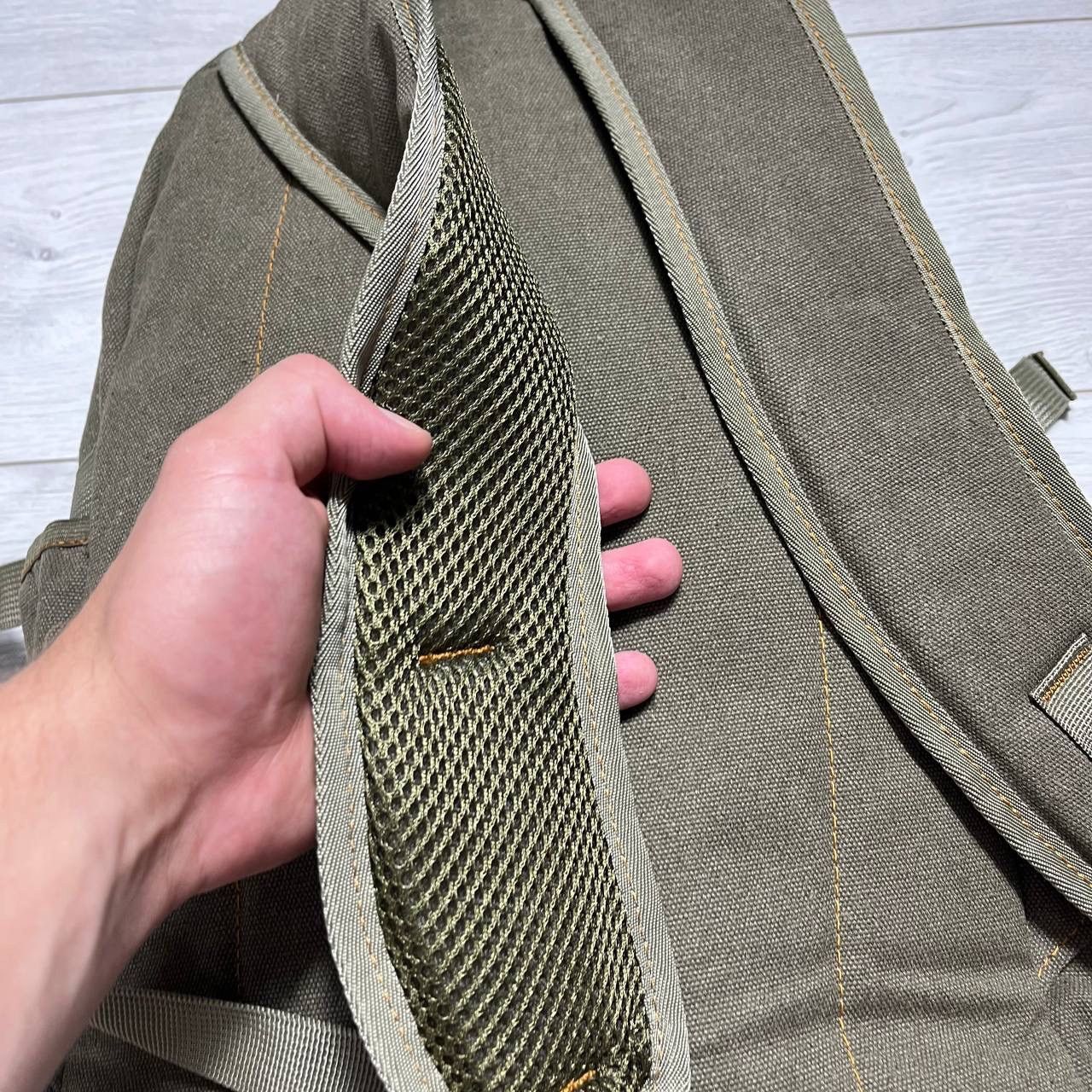 Diesel Vintage Gold Be Military Cargo y2k backpack Size ONE SIZE - 3 Thumbnail