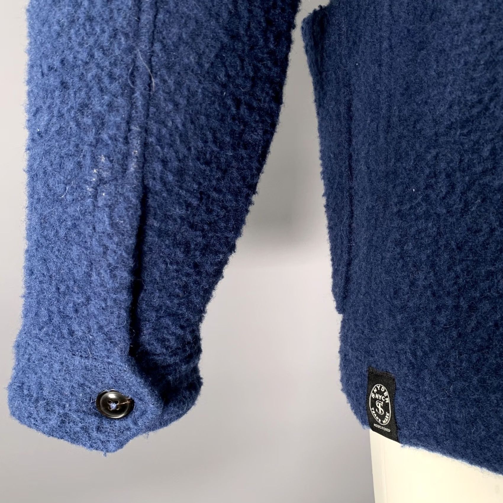 Todd Snyder TODD SNYDER Jacket Size M Blue Textured Wool Blend Size US M / EU 48-50 / 2 - 5 Thumbnail