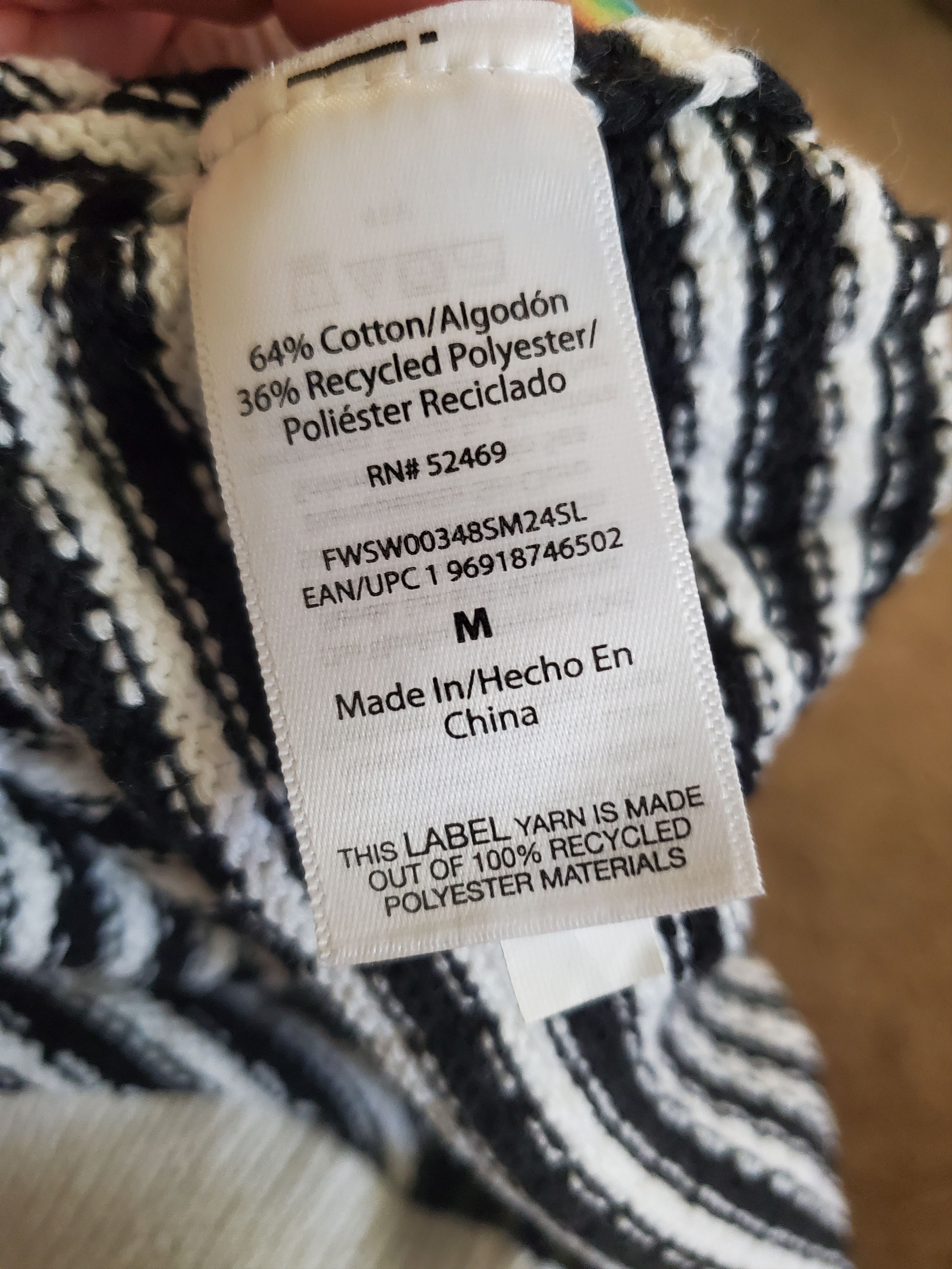 Other Free Assembly Women's Black + White Crochet Sweater Tank Size M / US 6-8 / IT 42-44 - 5 Thumbnail