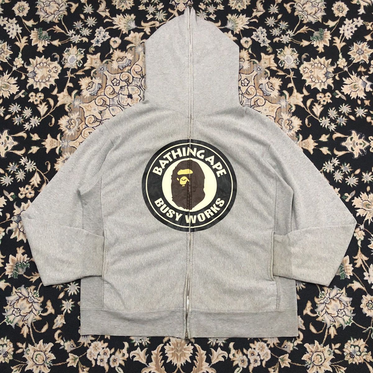 Bape A Bathing Ape Busy Works Full Zip Hoodie Size US L / EU 52-54 / 3 - 1 Thumbnail