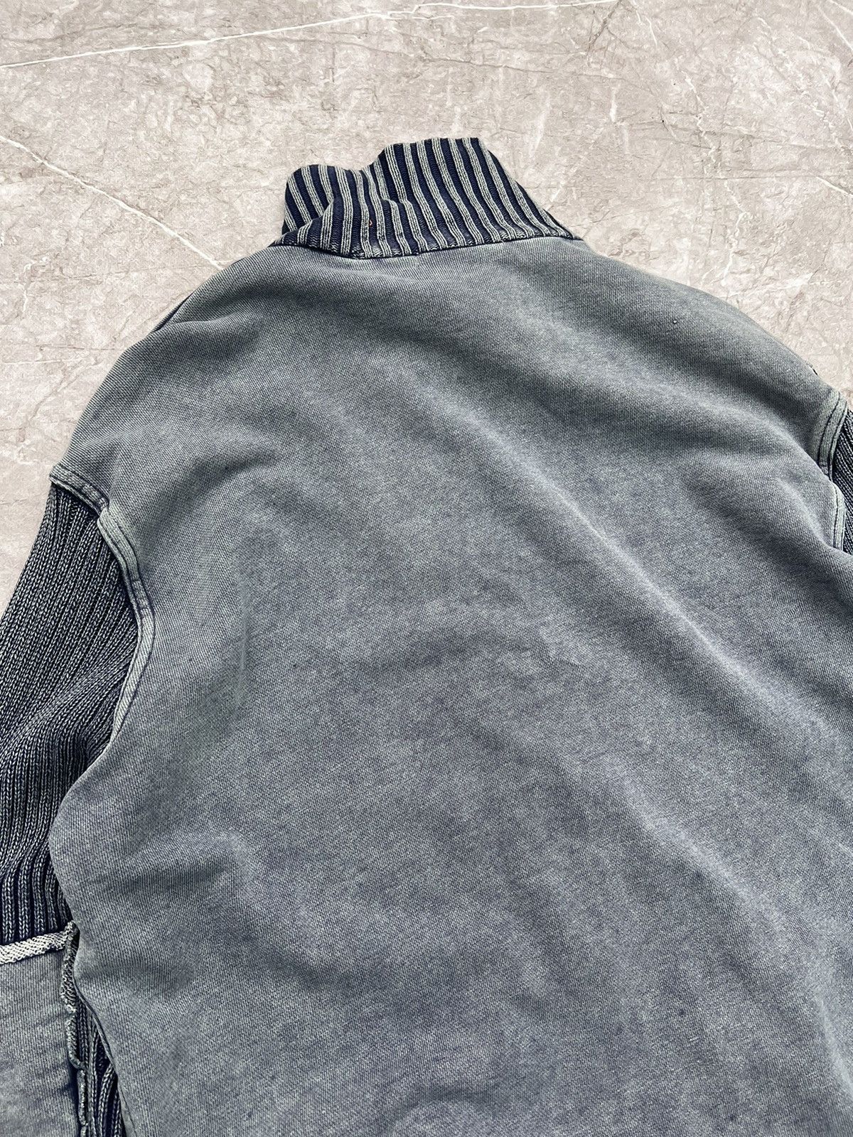 Hysteric Glamour × Vintage CRAZY WASHED MAISONMARGIELA Y2K STRIPED SWEATER Size US XL / EU 56 / 4 - 13 Thumbnail