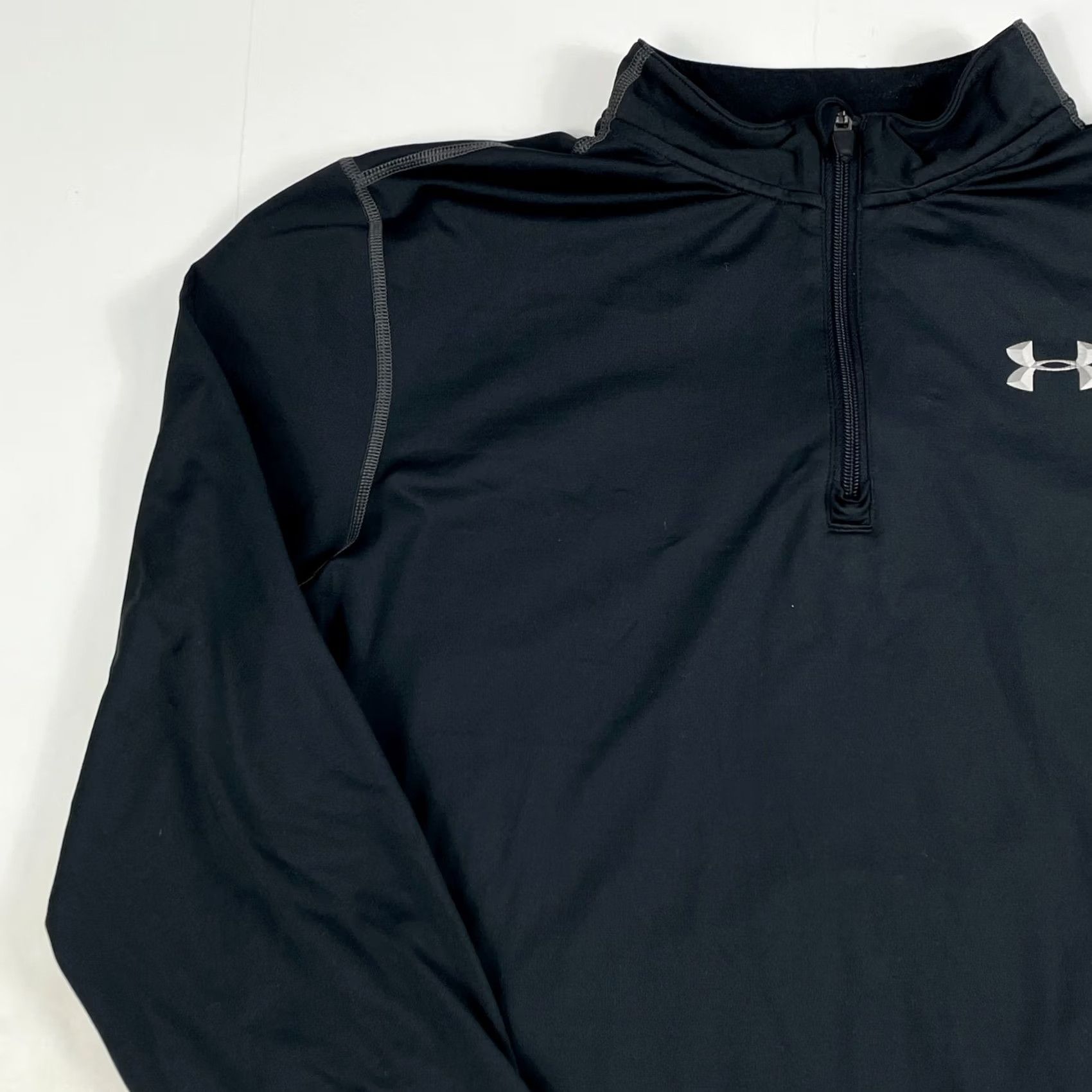 Under Armour Under Armour Shirt Men Large Black ColdGear Fitted 1/4 Zip Pullover Golf Gym Running Hiking Outdoor Size US L / EU 52-54 / 3 - 2 Thumbnail