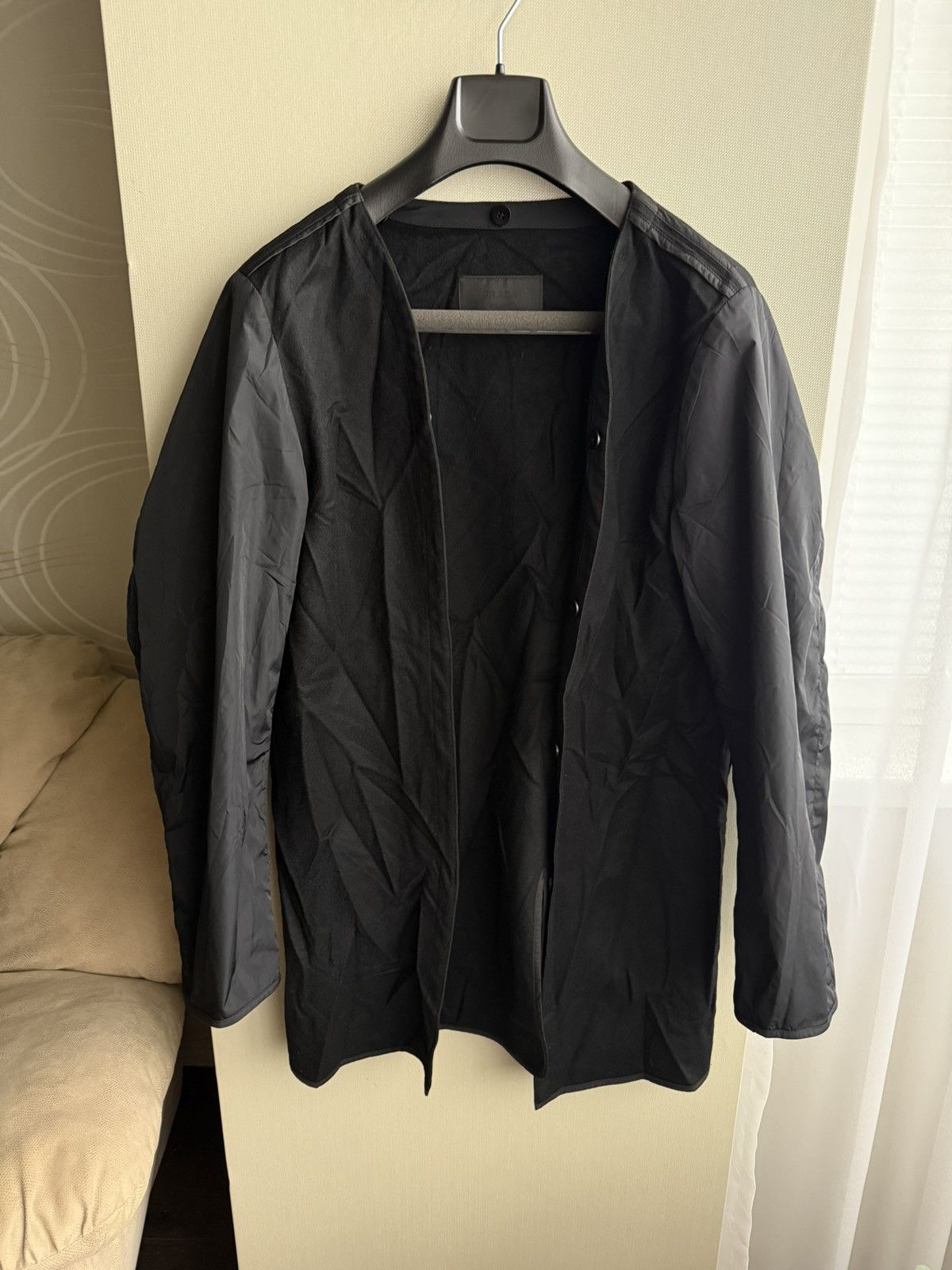 Prada Prada Milano Black Technical Trench Coat Wool/Cashmere Liner Size US M / EU 48-50 / 2 - 23 Thumbnail