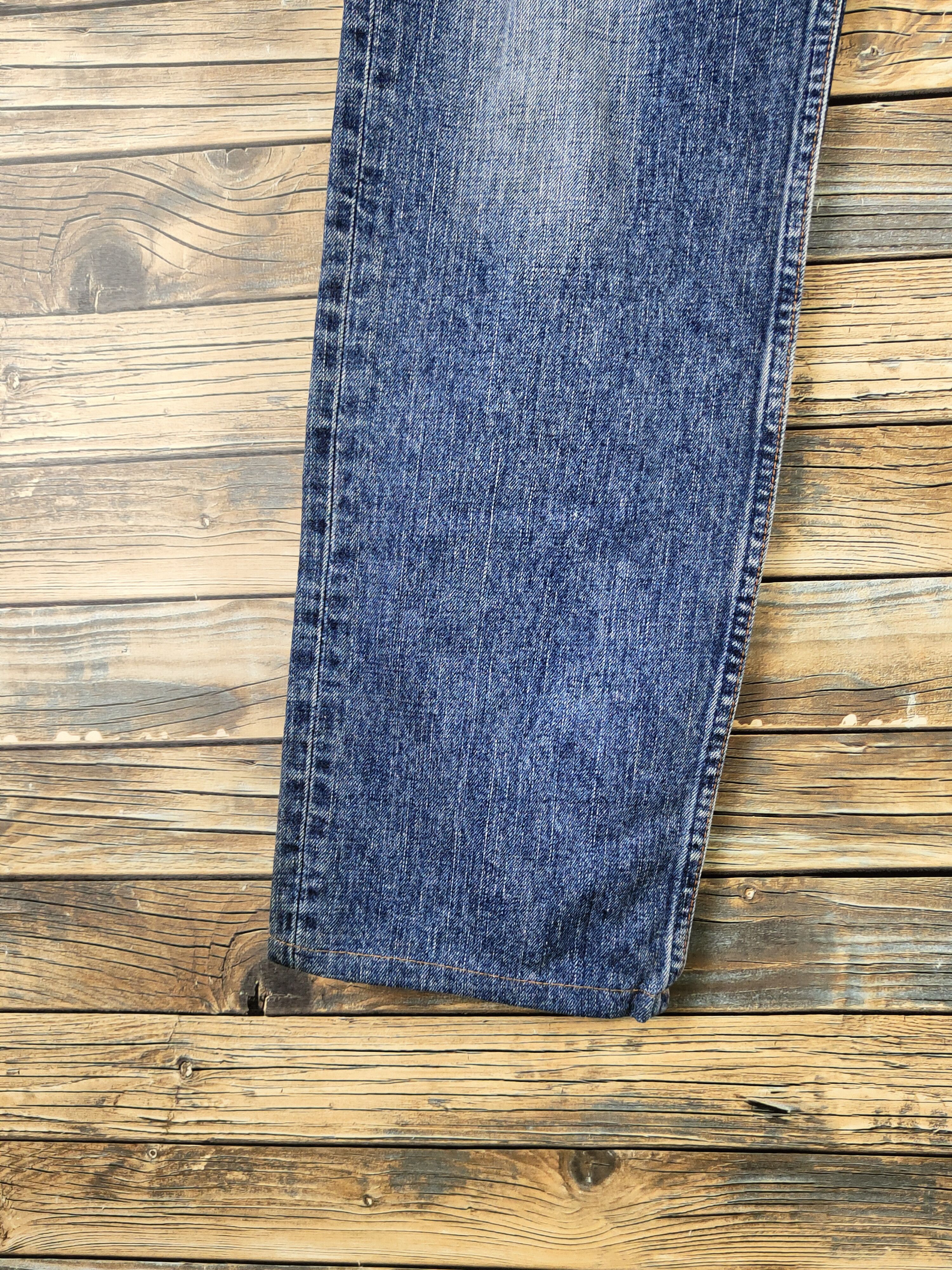Levi's 502 Levi's Dark Blue Distressed Ripped Jeans #S2826 Size US 30 / EU 46 - 4 Thumbnail