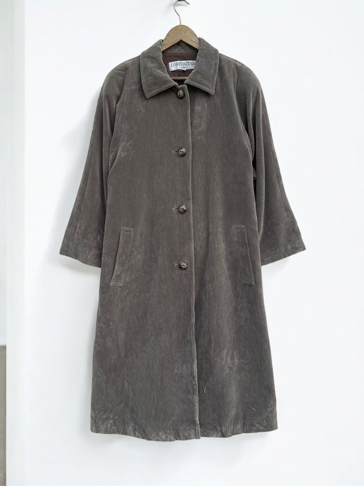 Beauty Beast × Japanese Brand 🔥Vintage Loris Azzaro Paris Overcoat Size L / US 10 / IT 46 - 4 Thumbnail