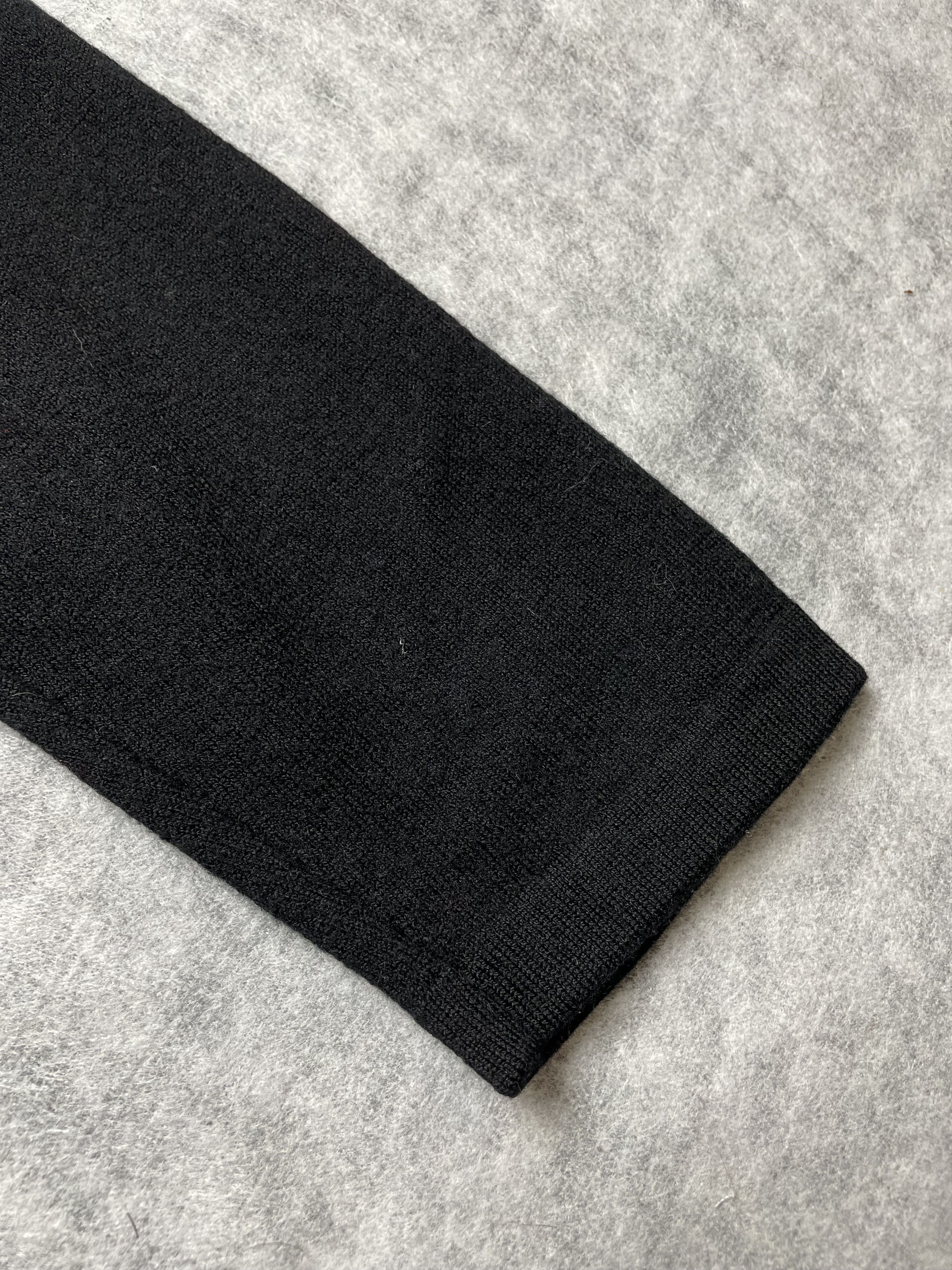 Fabiana Filippi Fabiana Filippi Merino Wool Black High neck Sweater Size XL / US 12-14 / IT 48-50 - 7 Thumbnail