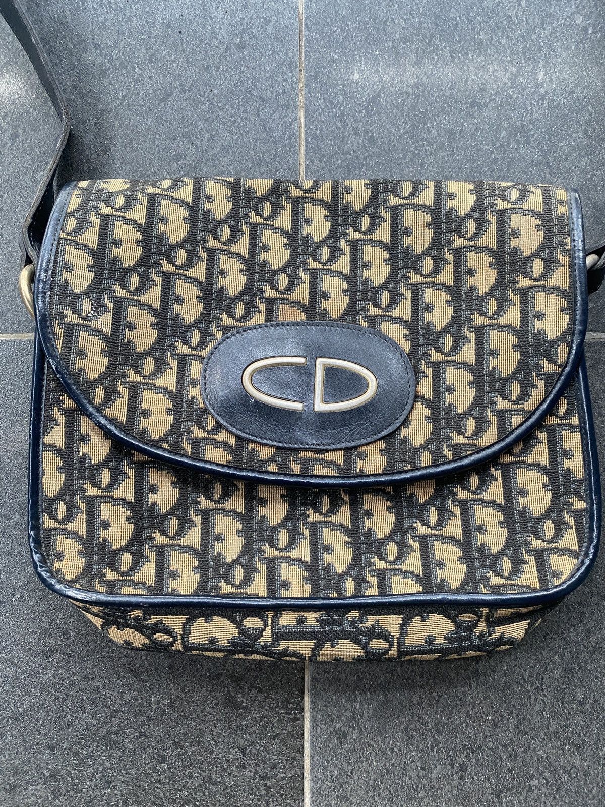 Dior Vintage Christian Dior 1970s Monogram Satchel Bag Size ONE SIZE - 9 Thumbnail