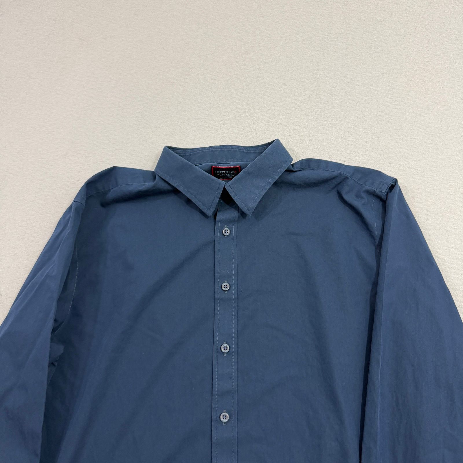 UNTUCKit Untuckit Shirt Mens Extra Large Blue Button Up Long Sleeve Size US XL / EU 56 / 4 - 2 Thumbnail