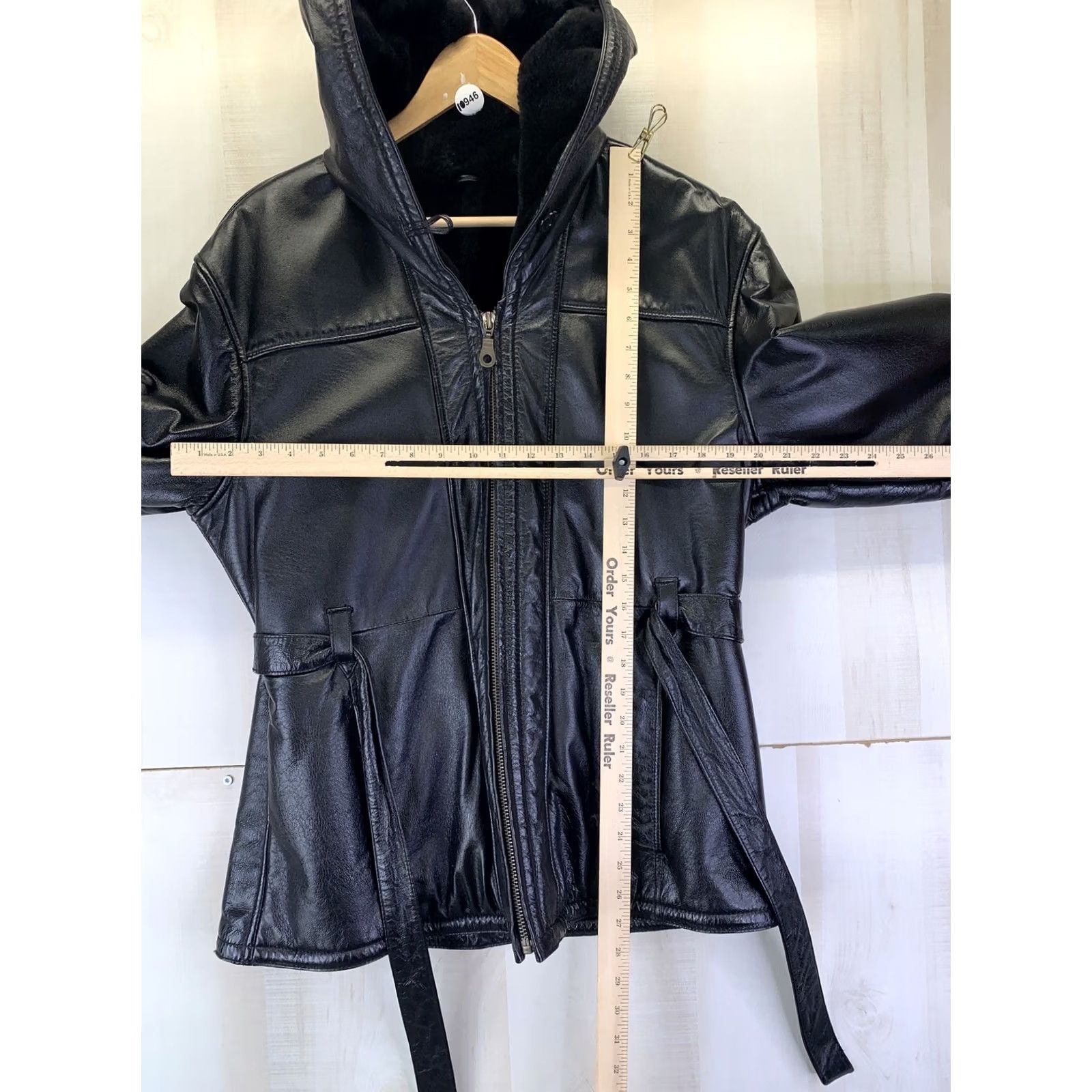 Vintage VINTAGE Wilsons Leather Leather Jacket Hooded Womens Large Black Faux Fur Lined Mid-Length Size L / US 10 / IT 46 - 5 Thumbnail