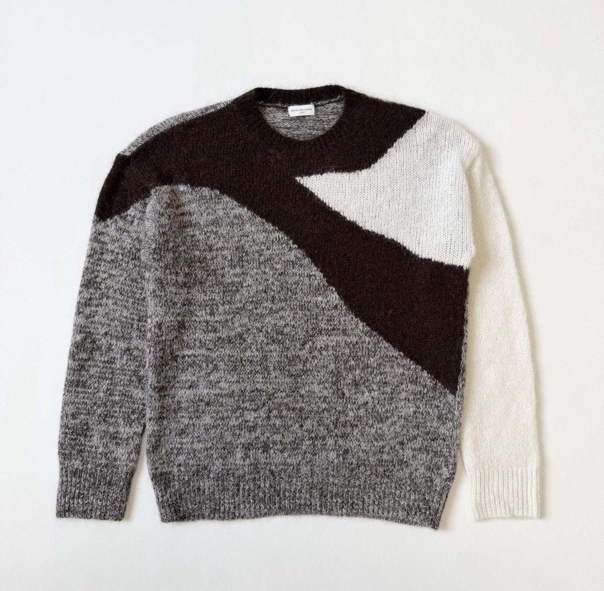 Dries Van Noten Abstract Weave Alpaca Wool Sweater Size US M / EU 48-50 / 2 - 17 Thumbnail