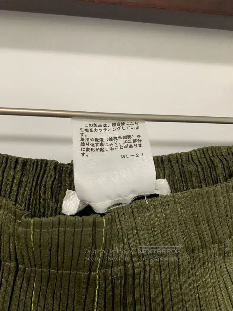 Issey Miyake Issey Miyake size:3 Green Midi Skirt Size 22" - 4 Thumbnail