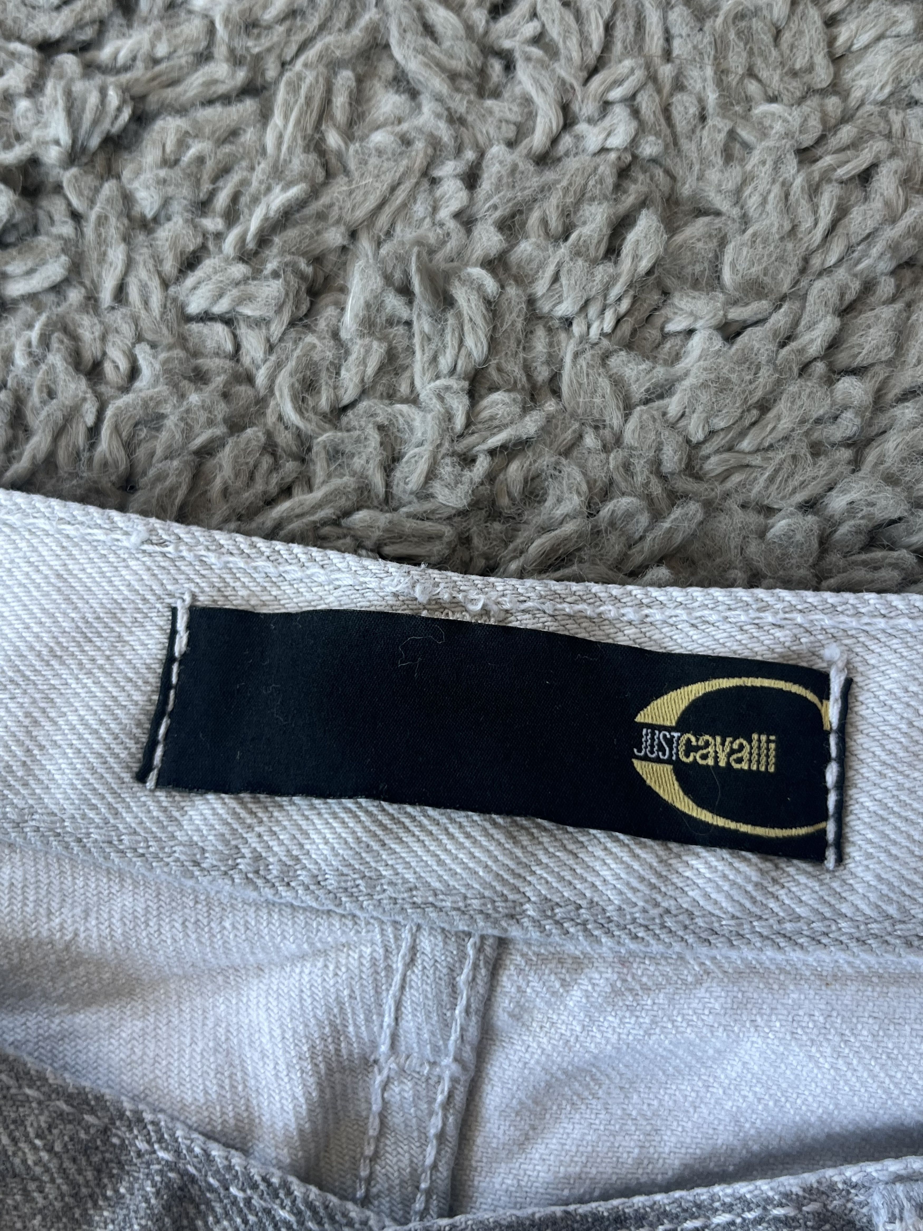 Just Cavalli JUST CAVALLI Men’s Regular Straight Jeans White/Gray Color Size US 30 / EU 46 - 9 Thumbnail