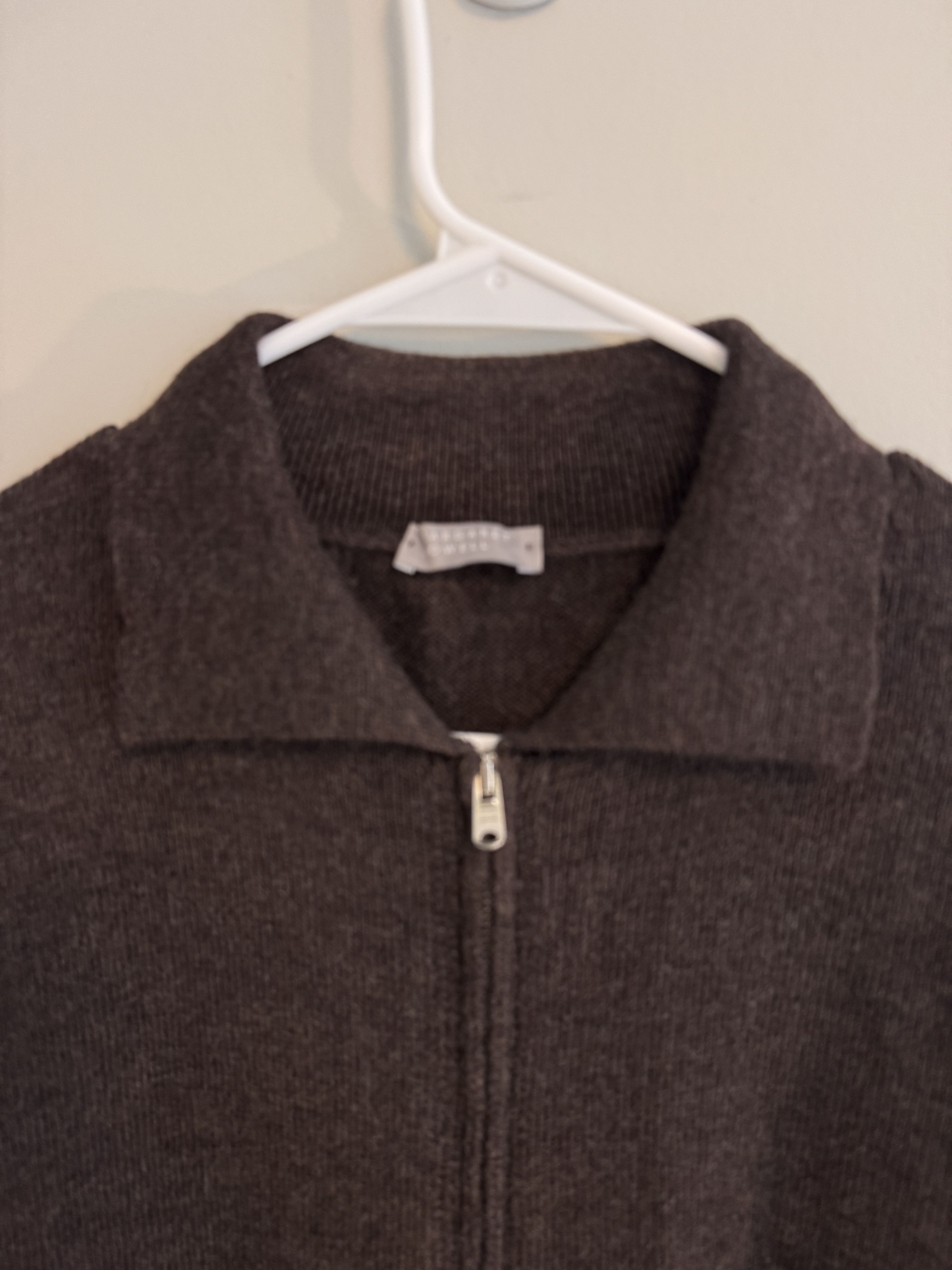 Margaret Howell Polo Collar Chest Pocket Zip Cardigan Size US M / EU 48-50 / 2 - 2 Thumbnail