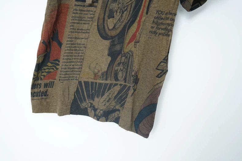 Yohji Yamamoto Yohji Yamamoto Yohji Yamamoto Comic Print Short Sleeve T-S Size US M / EU 48-50 / 2 - 4 Thumbnail