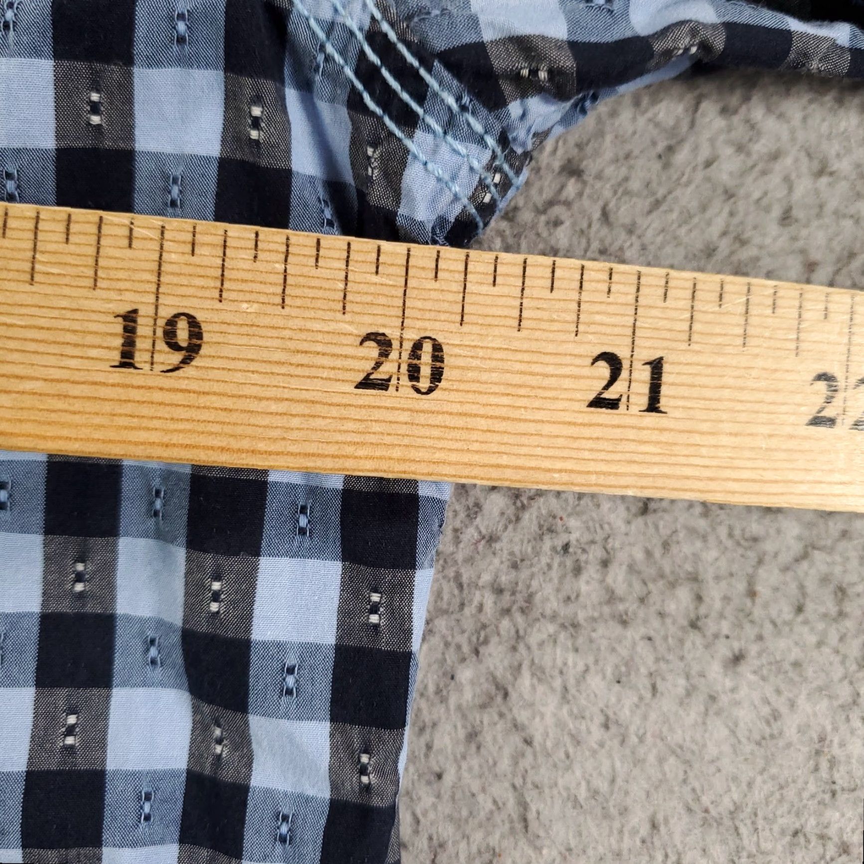 Tallia Italia Shirt Button-Up Long Sleeve Size S Blue Plaid Geometric Multi Pattern Mens Size US S / EU 44-46 / 1 - 3 Thumbnail