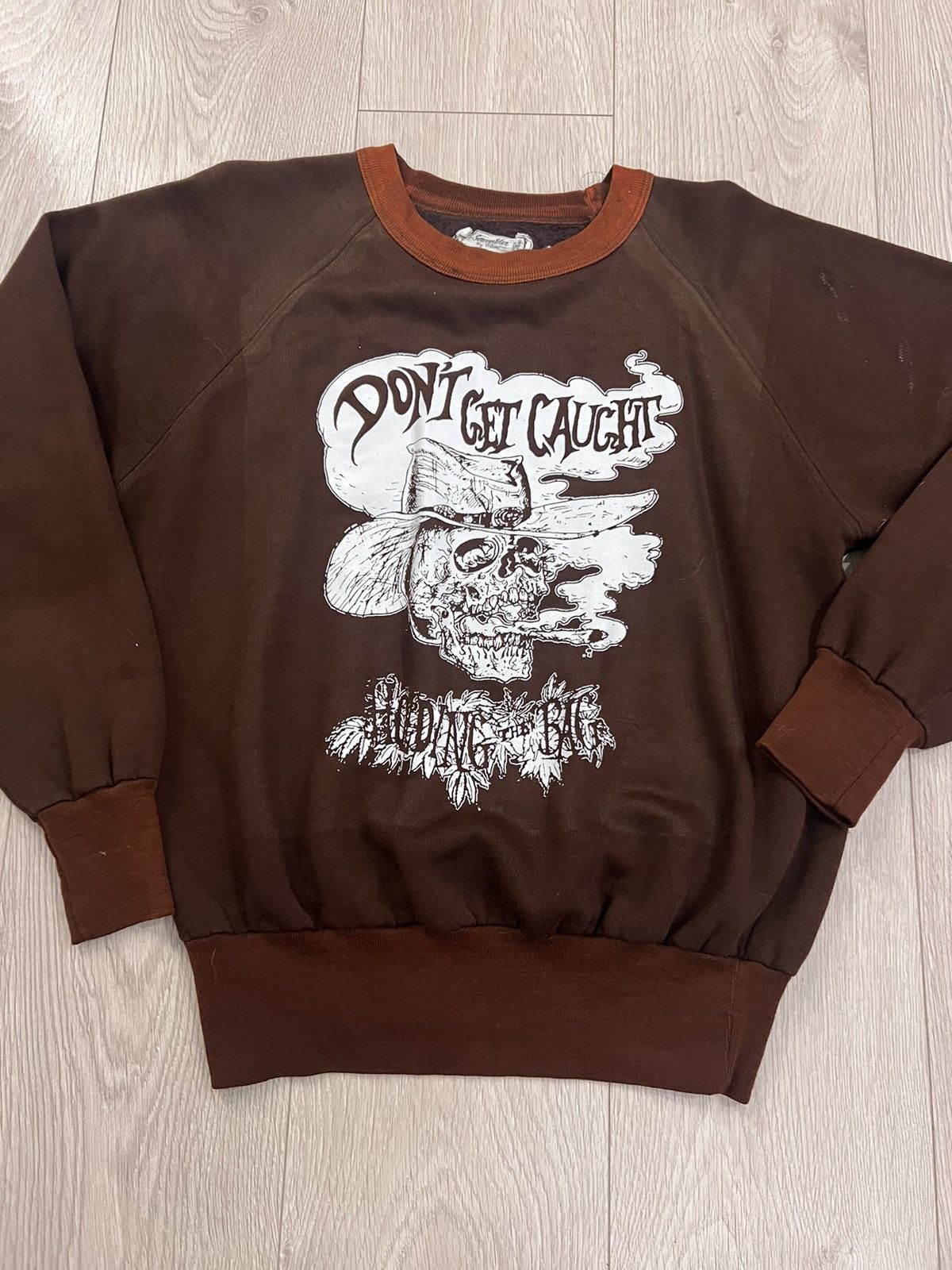 Vintage Vintage 60s 70s Don’t Get Caught Holding The Bag Sweatshirt Size US XS / EU 42 / 0 - 1 Thumbnail