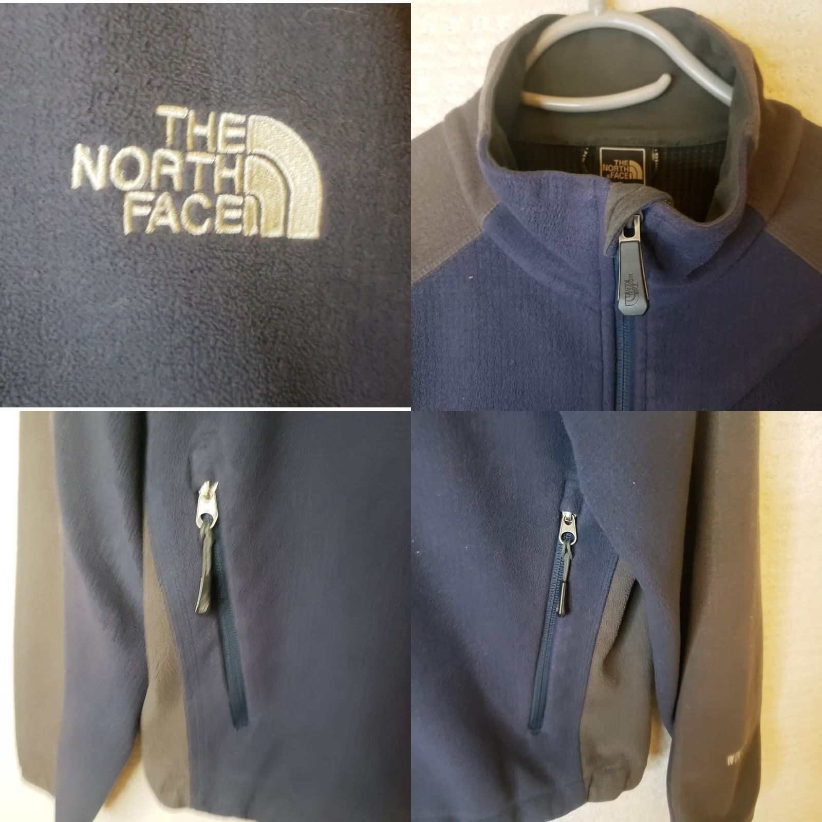 The North Face The North Face Windwall Fleece Jacket Men's M Blue Windproof Insulated Lined Full Zip Pockets Size US M / EU 48-50 / 2 - 8 Thumbnail