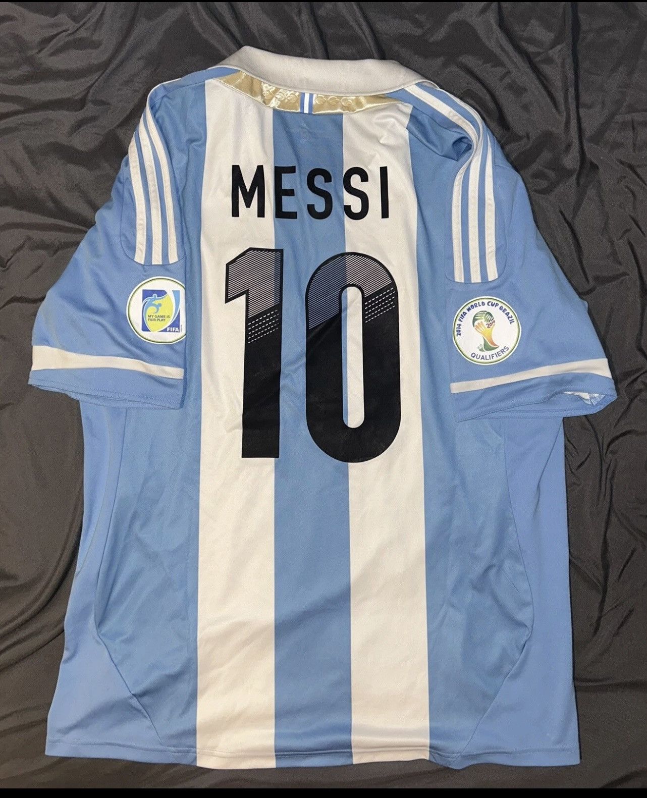 Adidas Messi Argentina Home Jersey 2011/2012 Official XL-misprint Size US XL / EU 56 / 4 - 1 Thumbnail