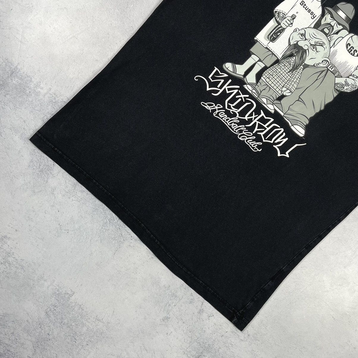 Stussy Vintage Stussy x Mr. Cartoon Custonase Tattoo T Shirt 2000’s Size US L / EU 52-54 / 3 - 4 Thumbnail