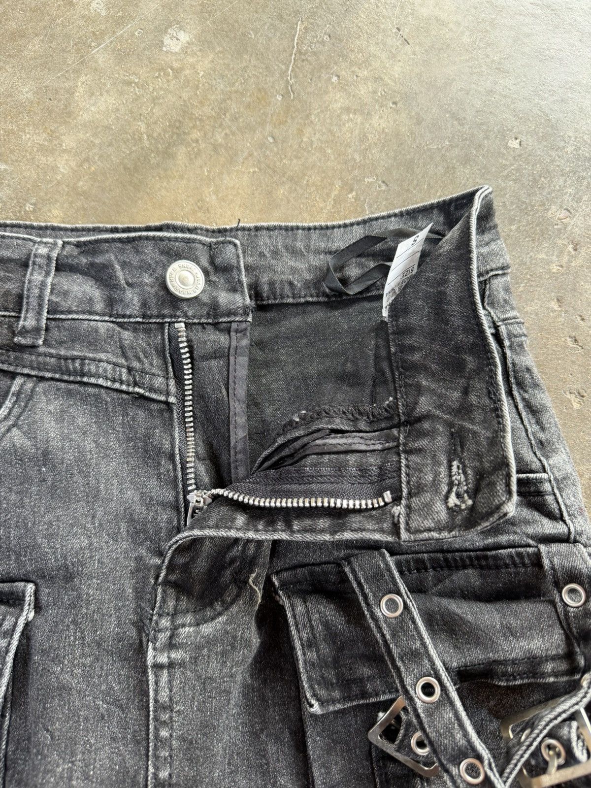 Seditionaries Seditionaries Style Denim Strap Skirt Punk Bondage Skirt Size 24" / US 00 / IT 34 - 6 Thumbnail