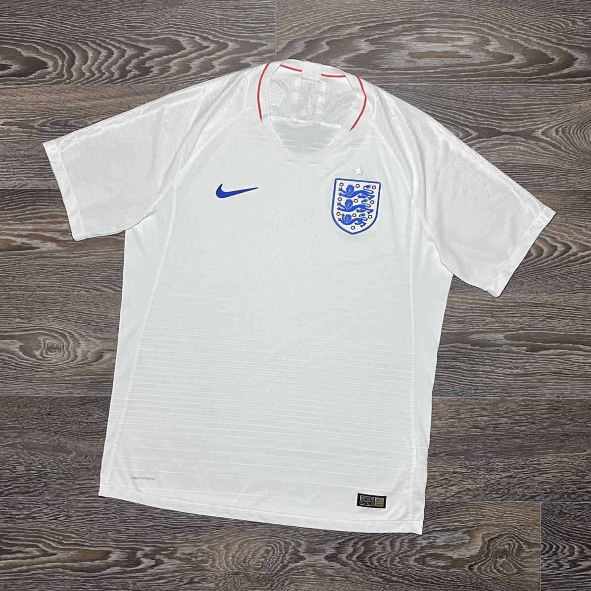 Nike ENGLAND 2018/19 Home Vaporknit Match Issue Jersey Shirt