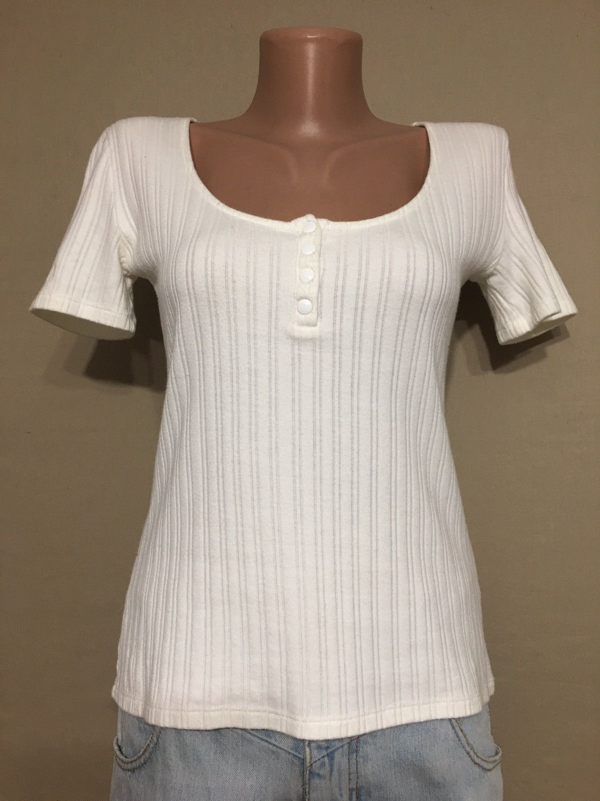 Sezane SEZANE Cotton Womens Stripped T-shirt White Size XS Size XS / US 0-2 / IT 36-38 - 5 Thumbnail