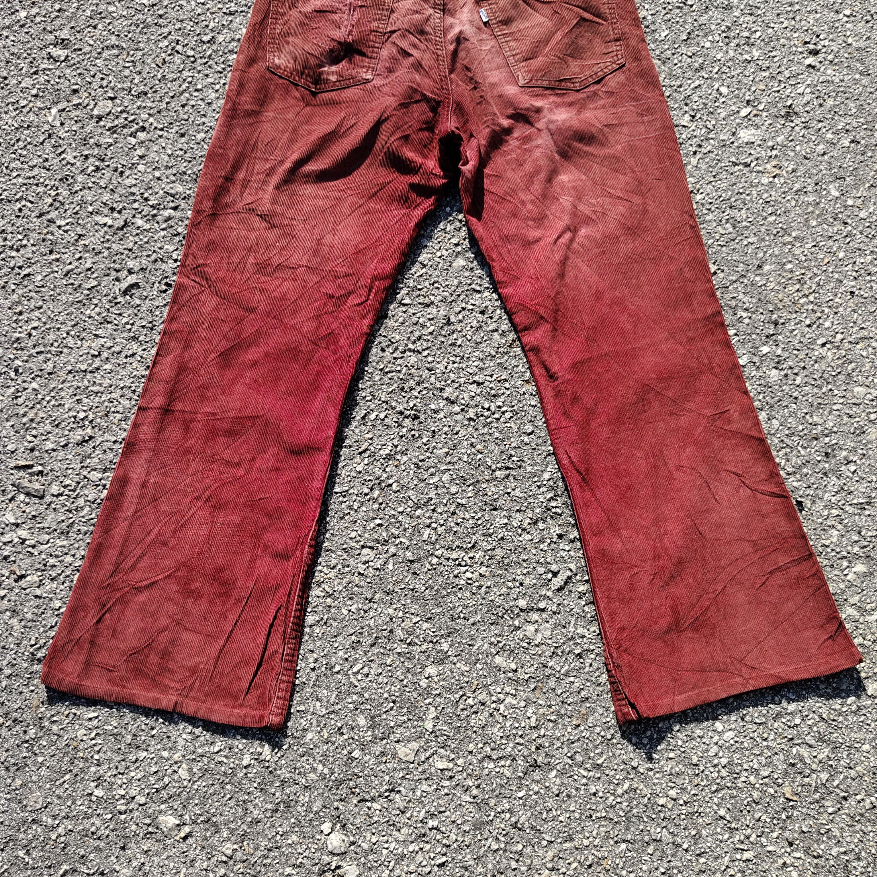Levi's Rare Vintage 70s Levi's Big E Corduroy Flare Boot Cut Pant Size US 32 / EU 48 - 10 Thumbnail