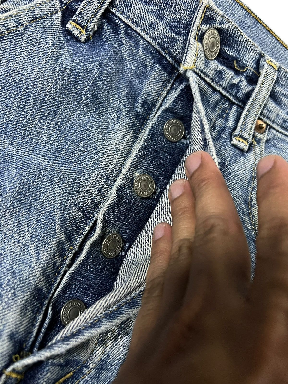 Levi's Vintage Levis 503B Big E Selvedge Faded Jean Size US 32 / EU 48 - 12 Thumbnail