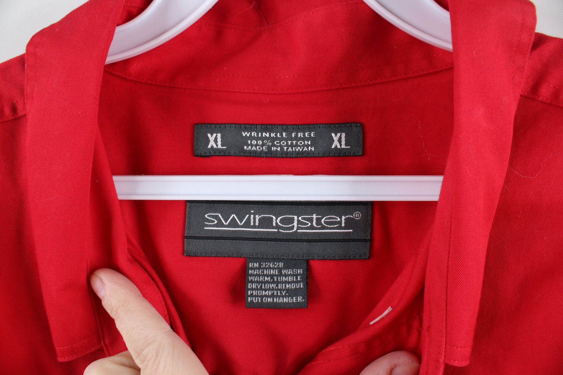 Swingster × Vintage Vintage 90s Swingster Out Honda Racing Button Down Shirt Red Size US XL / EU 56 / 4 - 8 Thumbnail