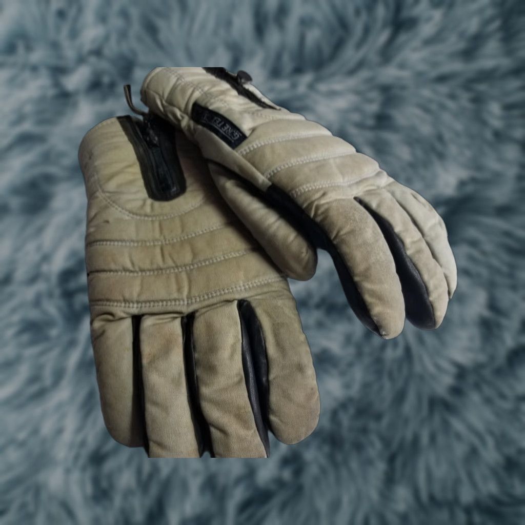 Vintage GORE-TEX Winter Gloves Gray Black Lined Nylon Mens Size Large Conroy Glove Inner Size ONE SIZE - 1 Thumbnail