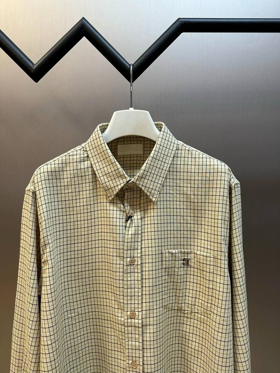 Celine CELINE- LOOSE SHIRT IN CHECKED COTTON Size US S / EU 44-46 / 1 - 2 Thumbnail