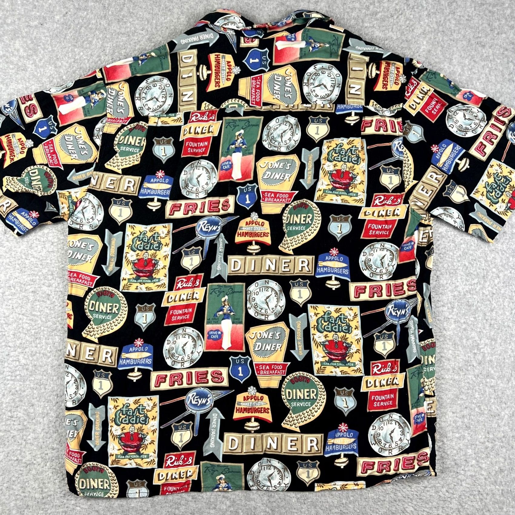 Reyn Spooner VINTAGE Reyn Spooner Shirt Hawaiian American Classics Auto Cars Retro Rayon Large Mens Size US L / EU 52-54 / 3 - 2 Thumbnail