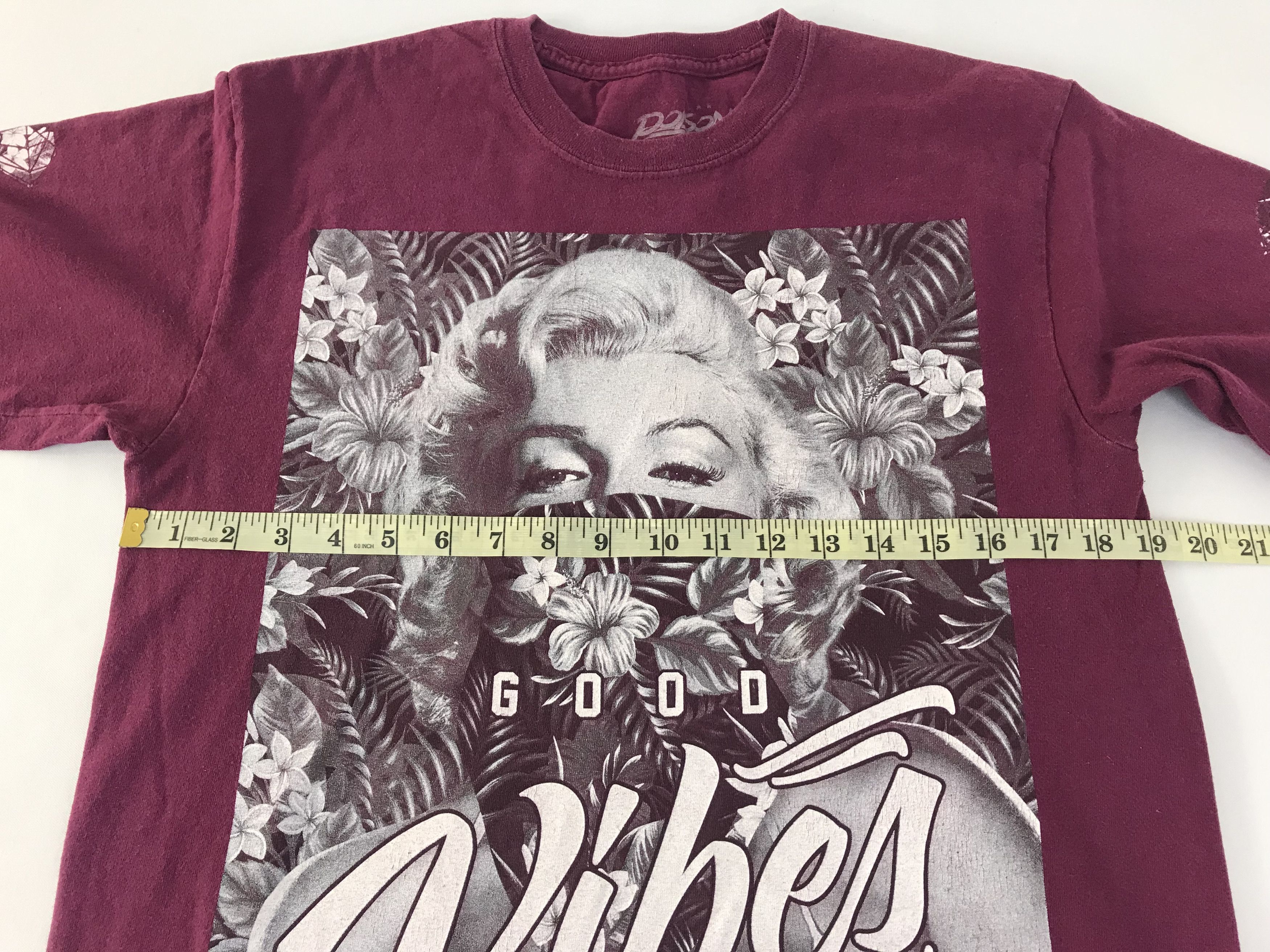 Vintage Popular Poison Marilyn Monroe Good Vibes Floral Size US M / EU 48-50 / 2 - 7 Thumbnail