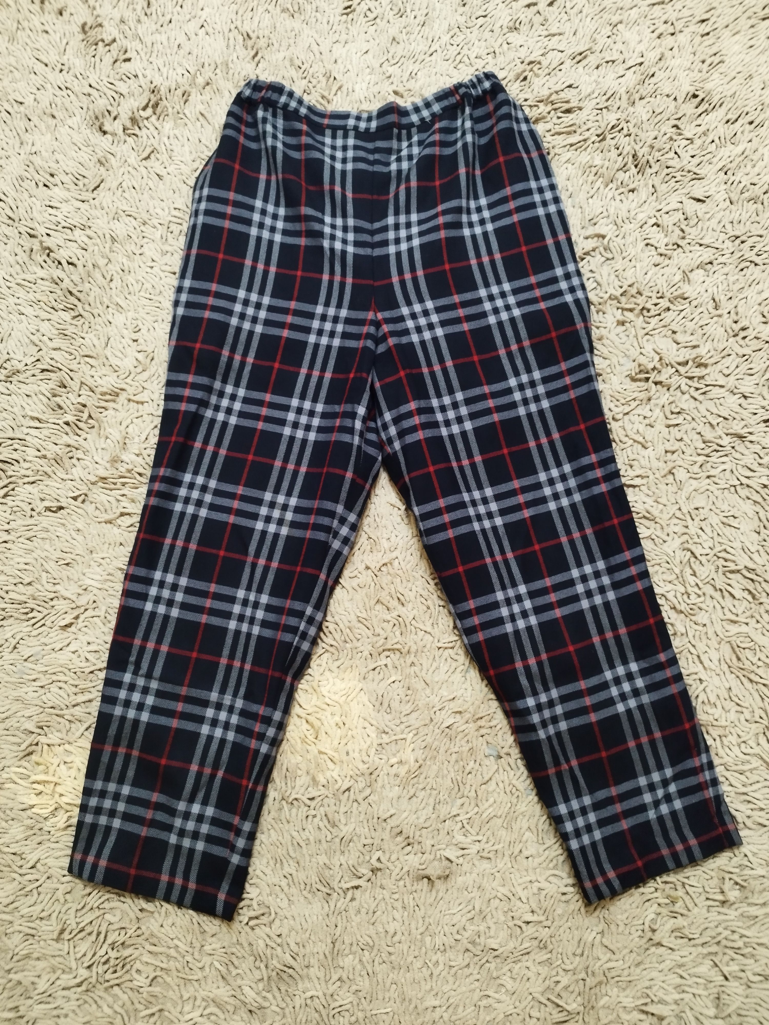 Burberry × Vintage Vintage BURBERRY nova check wool pants Size US 30 / EU 46 - 1 Thumbnail