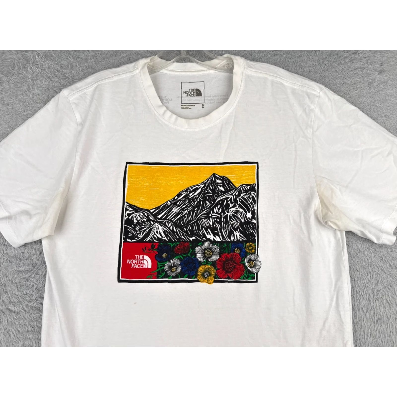 The North Face The North Face Shirt Men M White Floral Crew Cotton Blend Logo All Seasons T-Shirt Outdoors Mens Size US M / EU 48-50 / 2 - 4 Thumbnail