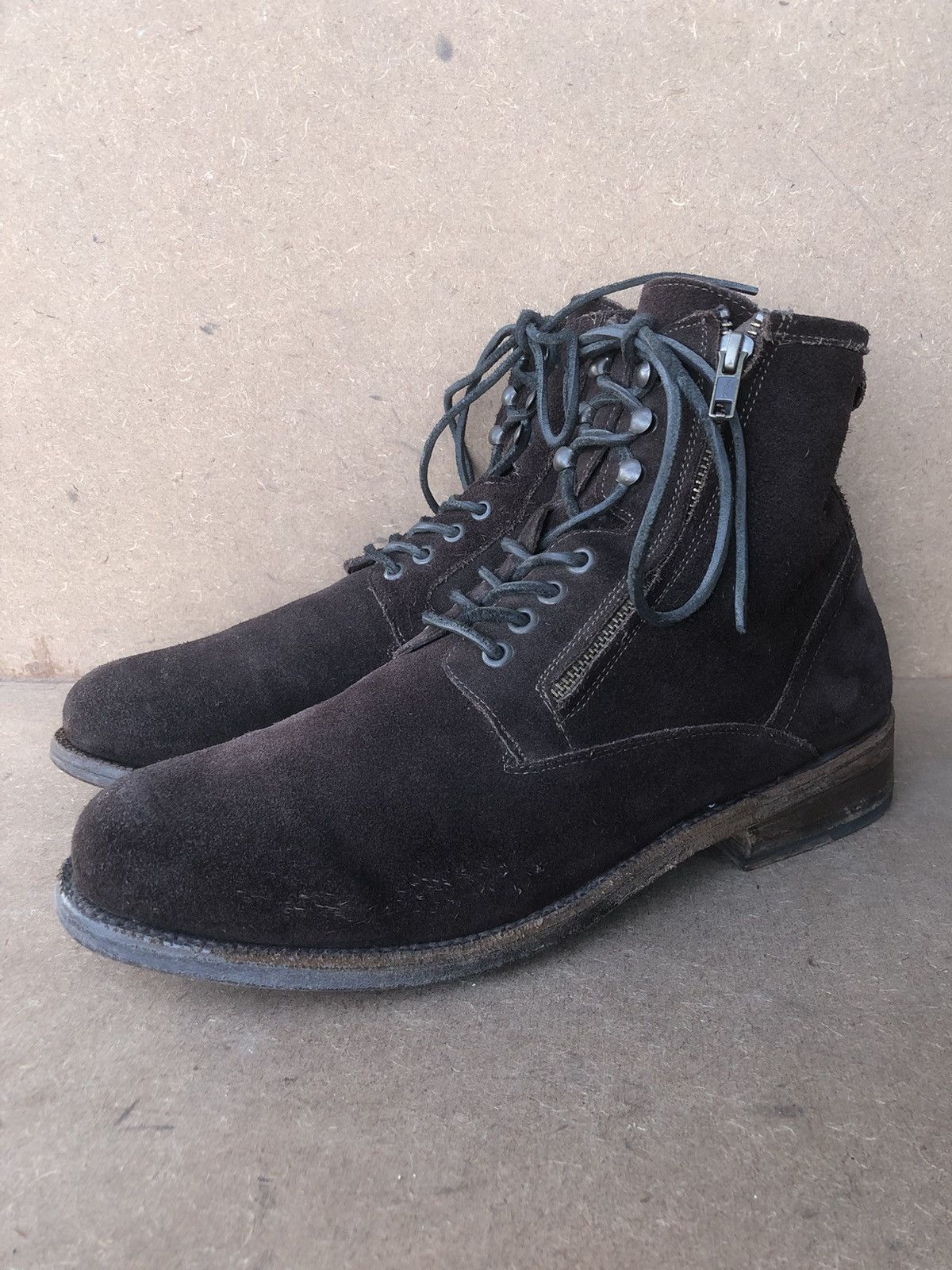 Vintage ZZYXX Brown Suede Leather Men’s Boots Size 10 Size US 10 / EU 43 - 3 Thumbnail