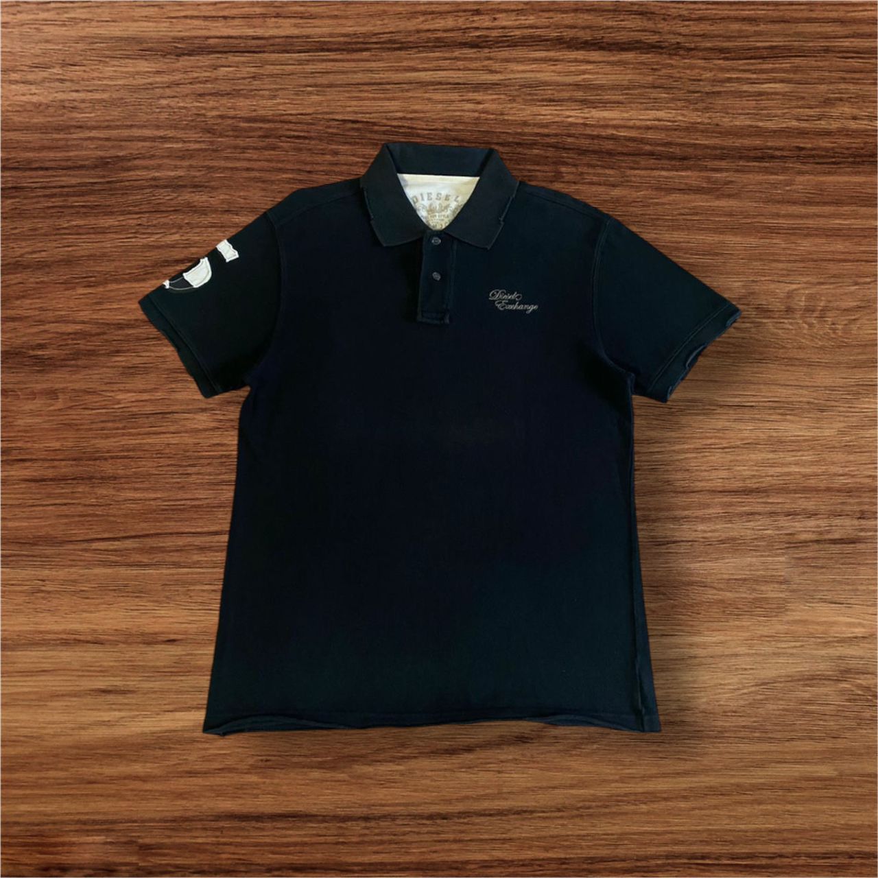Diesel × Japanese Brand × Vintage Diesel Distressed Style Polo Tee Size US M / EU 48-50 / 2 - 1 Thumbnail