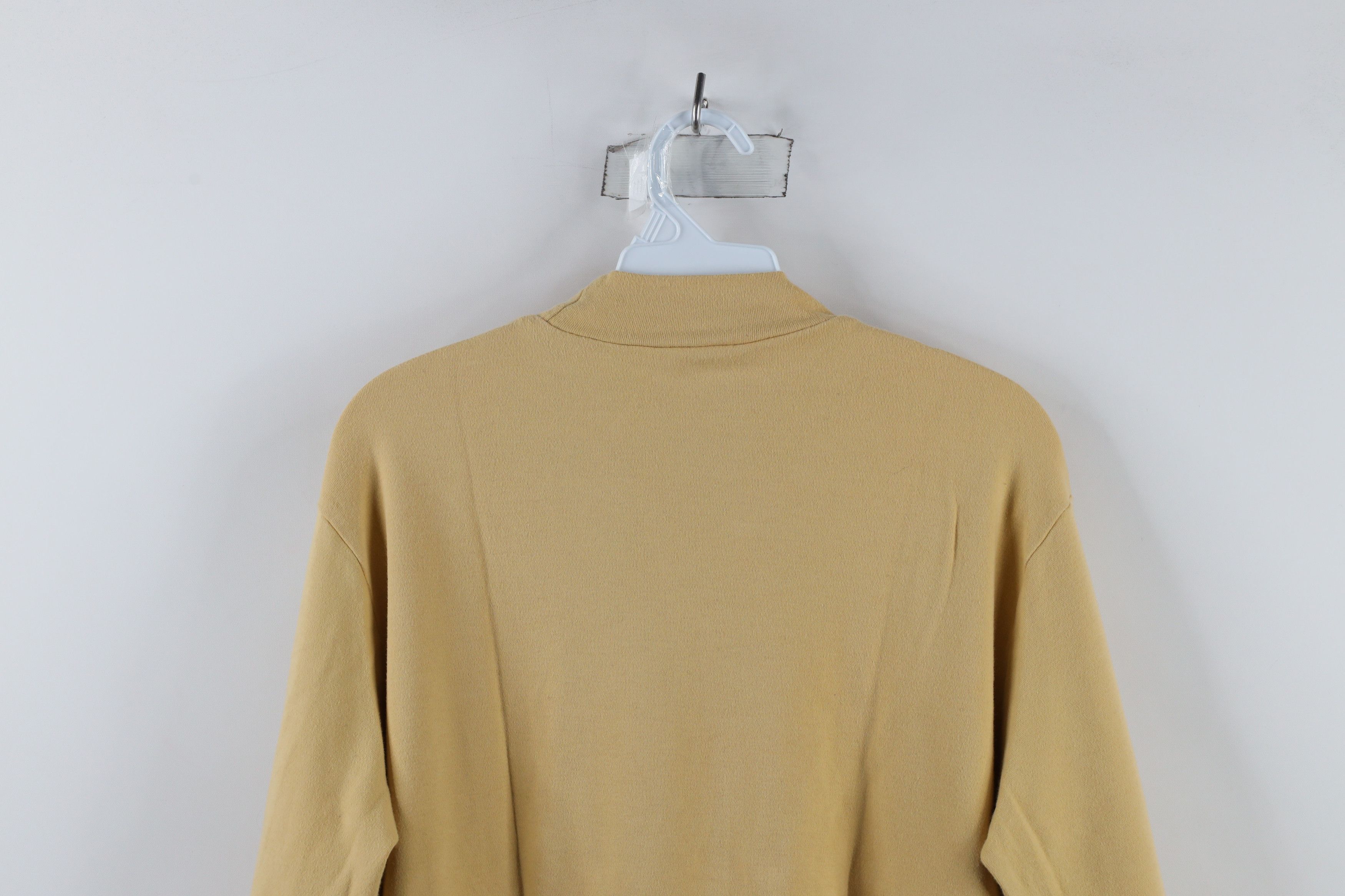 Vintage × Woolrich Woolen Mills Vintage 90s Woolrich Long Sleeve Mock Neck T-Shirt Yellow Size M / US 6-8 / IT 42-44 - 8 Thumbnail